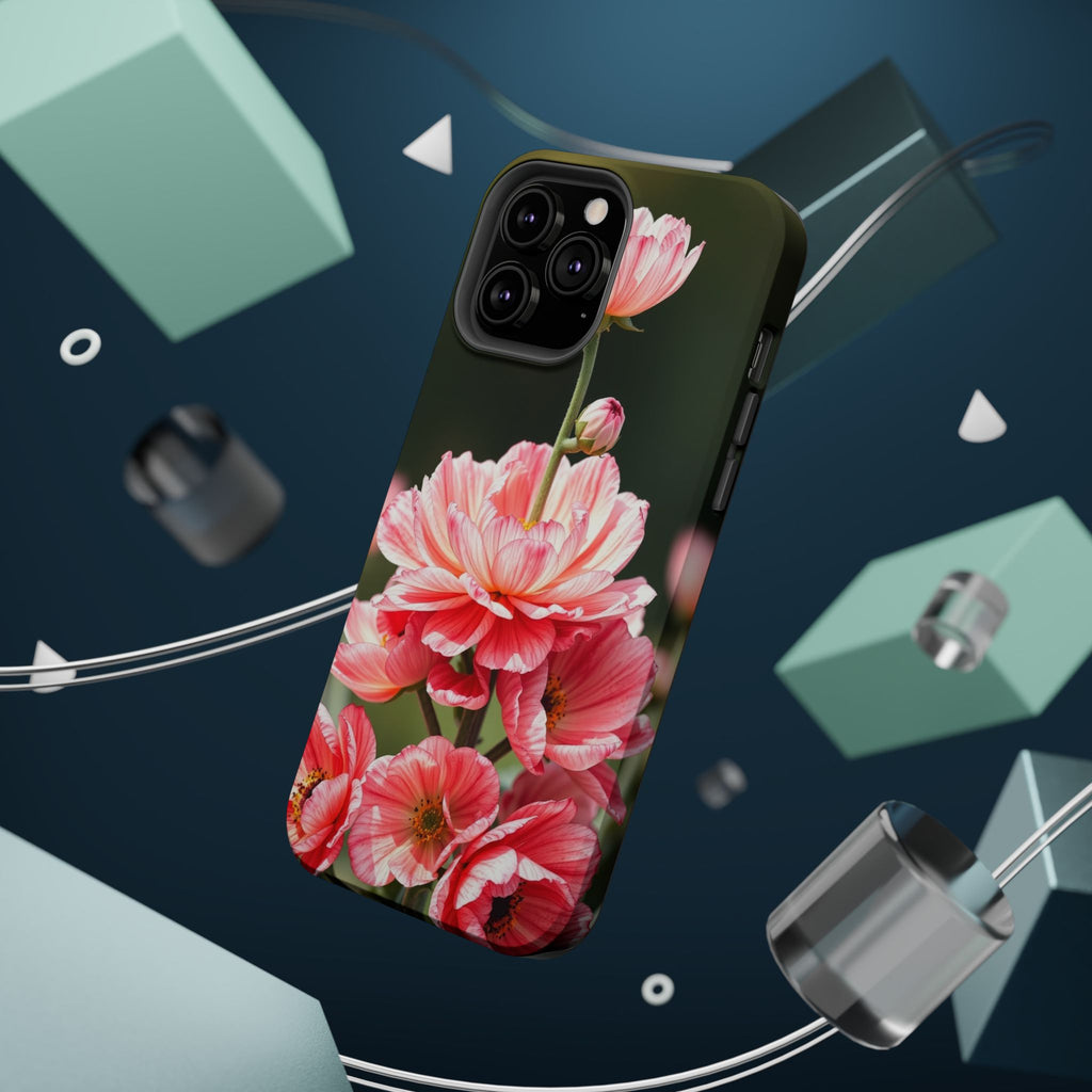 iPhone Ranunculus Stack Vibrant Watercolor Slim Snap Case · iPhone Case