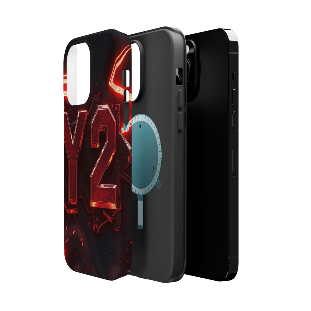iPhone Y2K Holographic Bold Art Slim Everyday Designer Case · iPhone Case