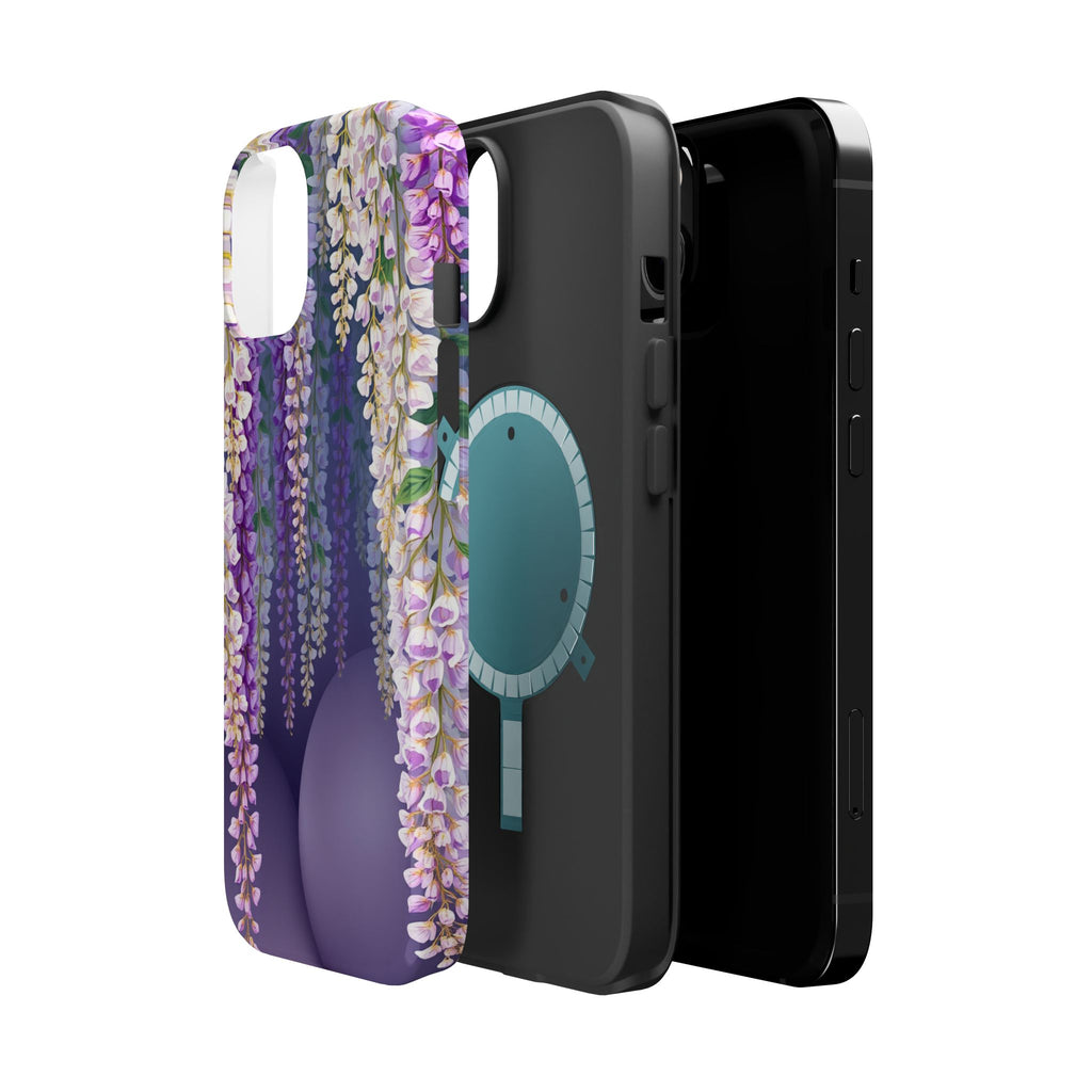 iPhone Mint And Blush Wisteria Cascade Slim Everyday Designer Case · iPhone Case