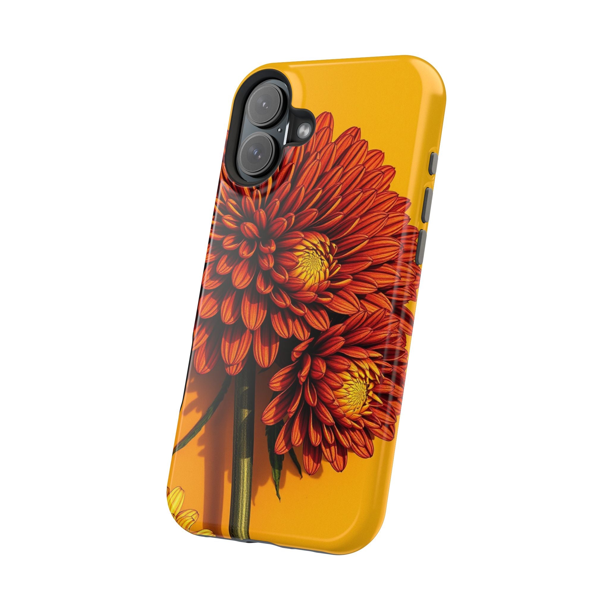 iPhone Mustard And Rust Ranunculus Stack Slim Everyday iPhone 14 · iPhone Case