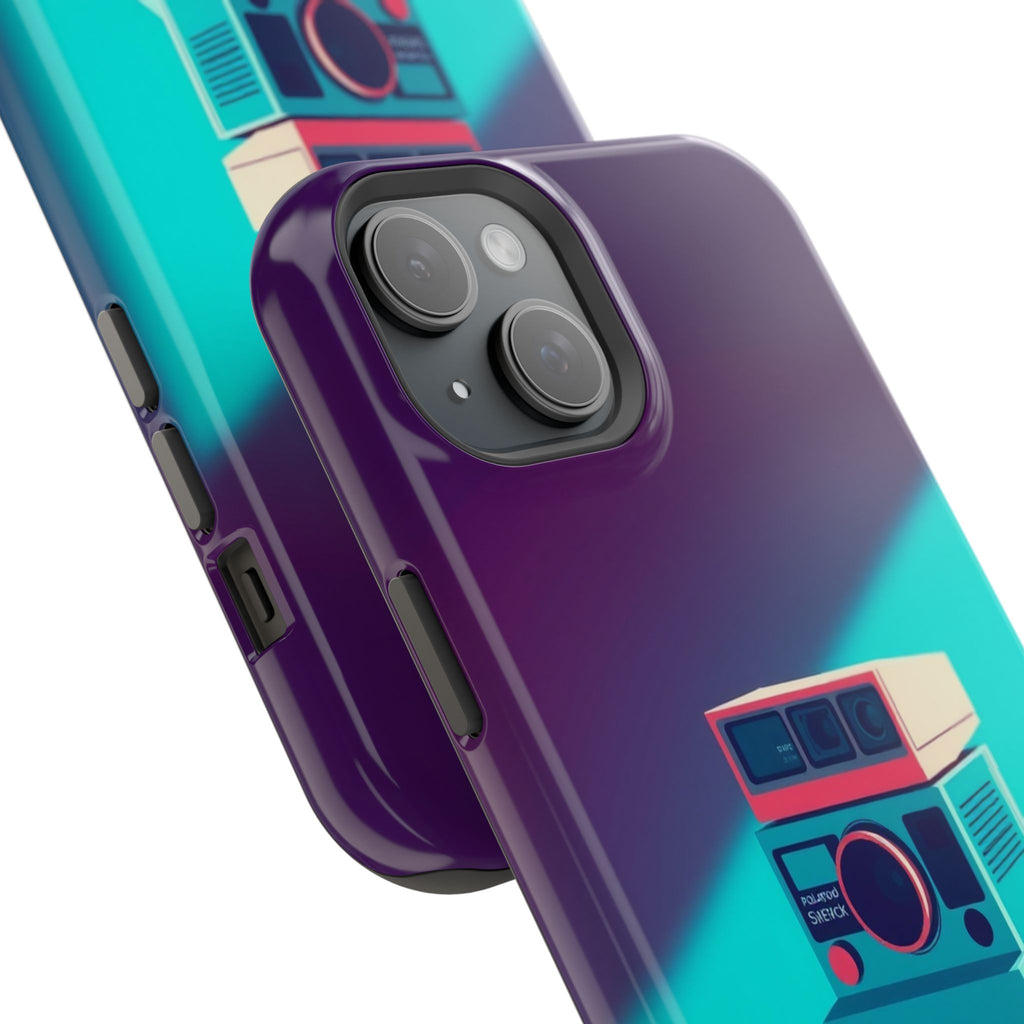 iPhone Polaroid Stack Memory Pop Art Bold Slim Everyday Designer Case · iPhone C