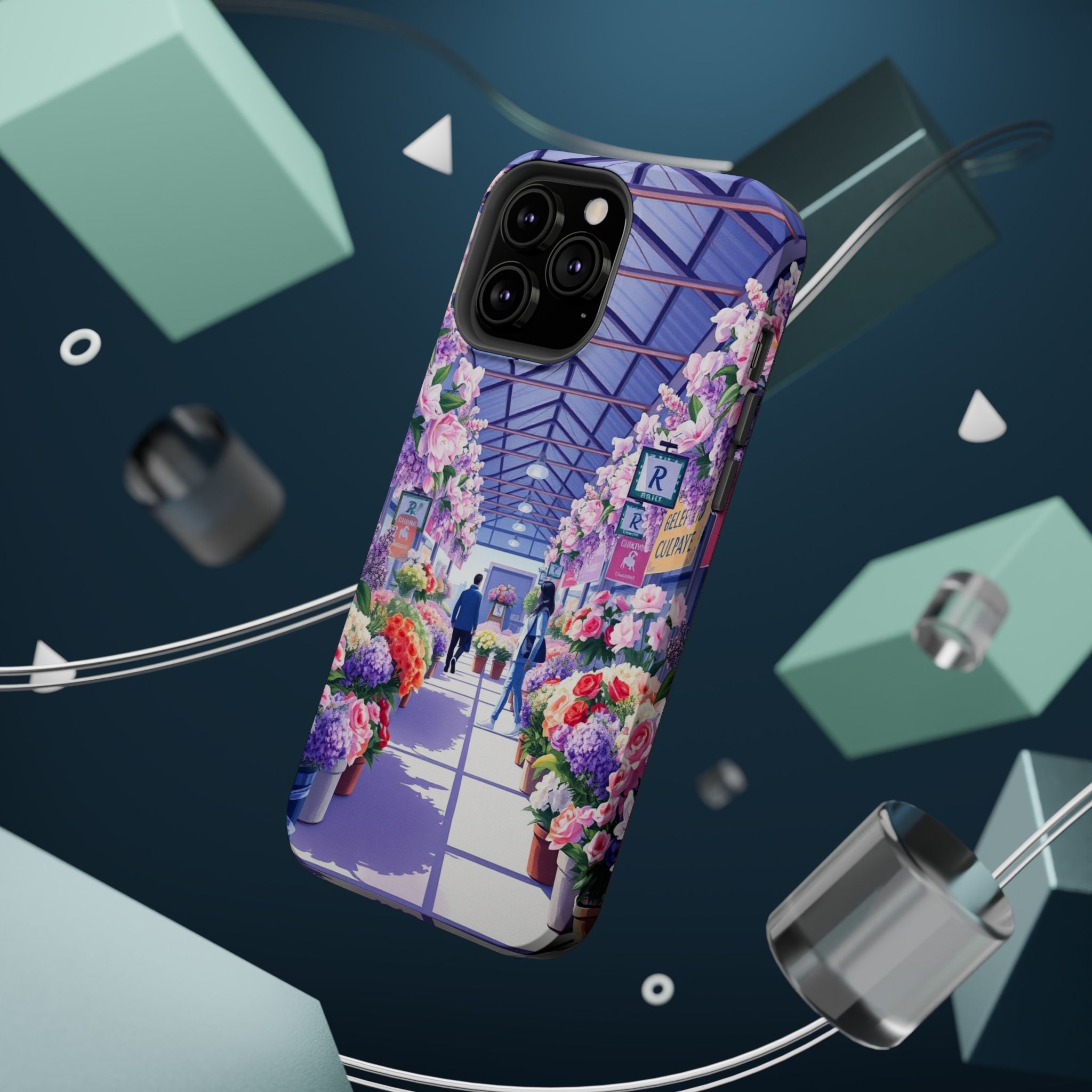 iPhone Flower Market Cinematic Art Clean Minimal Snap Cas Slim Snap Case · iPhon