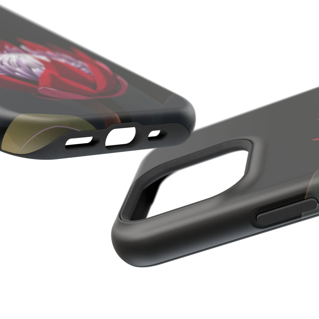 iPhone Black And Crimson Protea Bold Slim Everyday Designer Case · iPhone Case