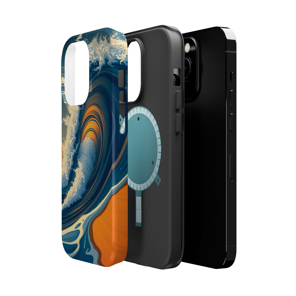 iPhone Ocean Wave Crash Dark Academia Slim Everyday Designer Case · iPhone Case