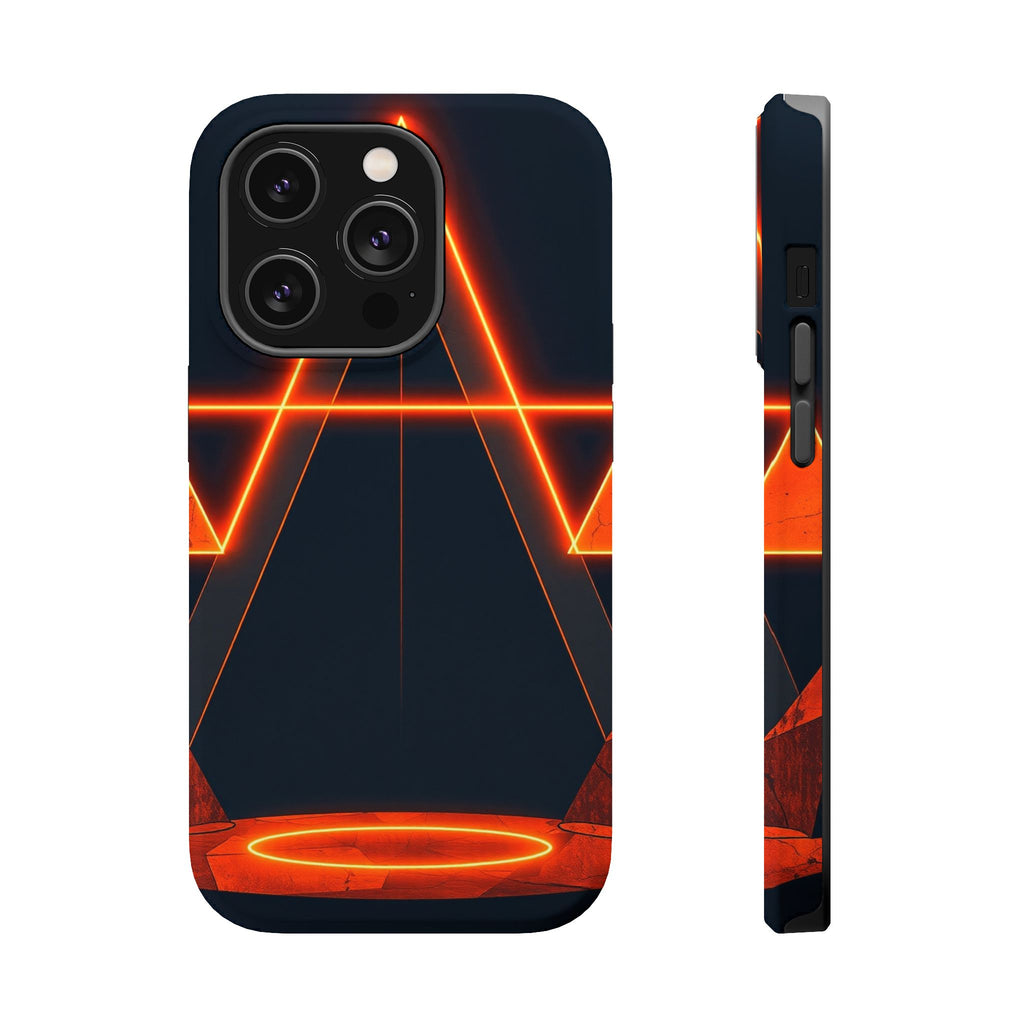 iPhone Vibrant Neon Geometry Design Slim Everyday Designer Case · iPhone Case