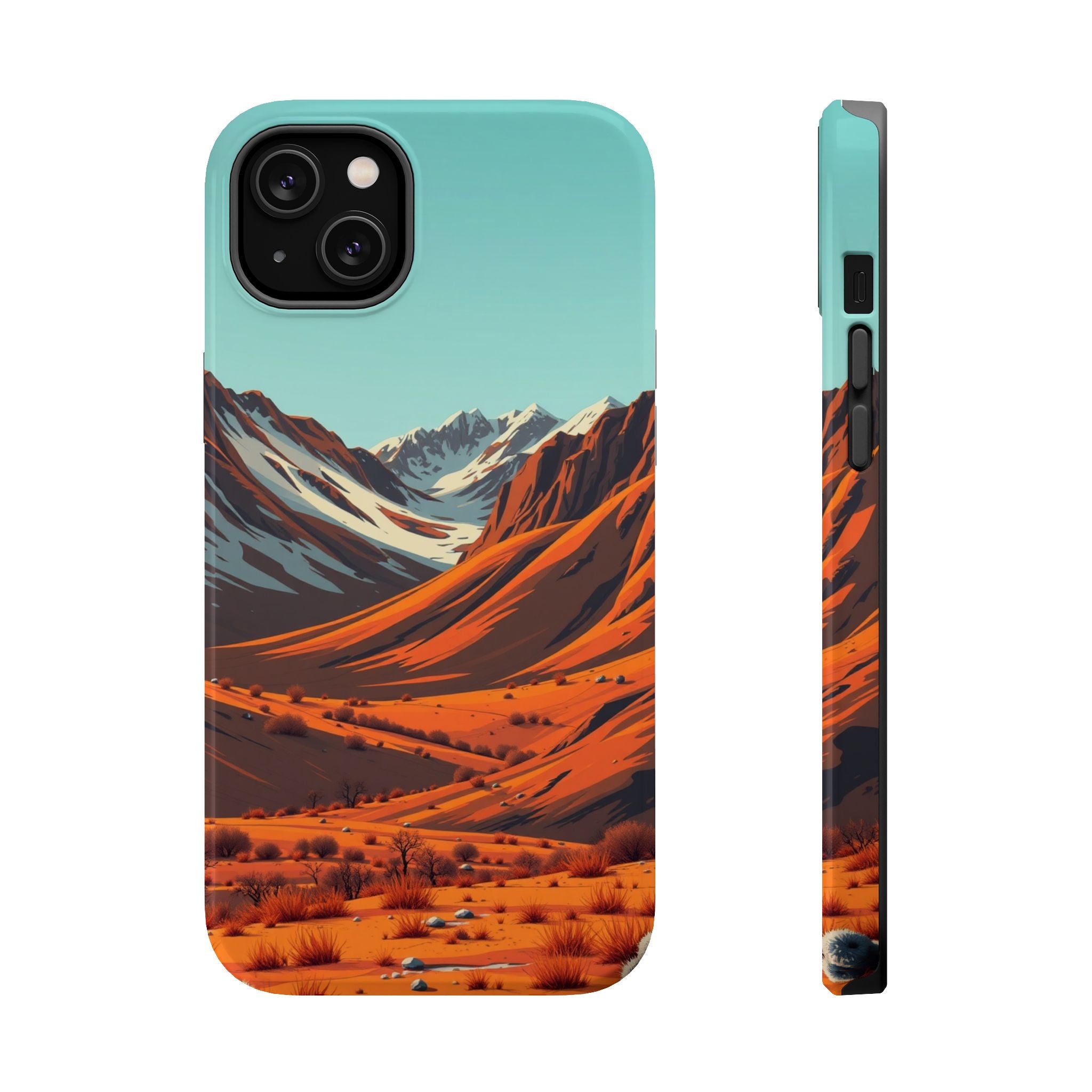 iPhone Mustard And Rust Arctic Tundra Slim Everyday Designer Case · iPhone Case