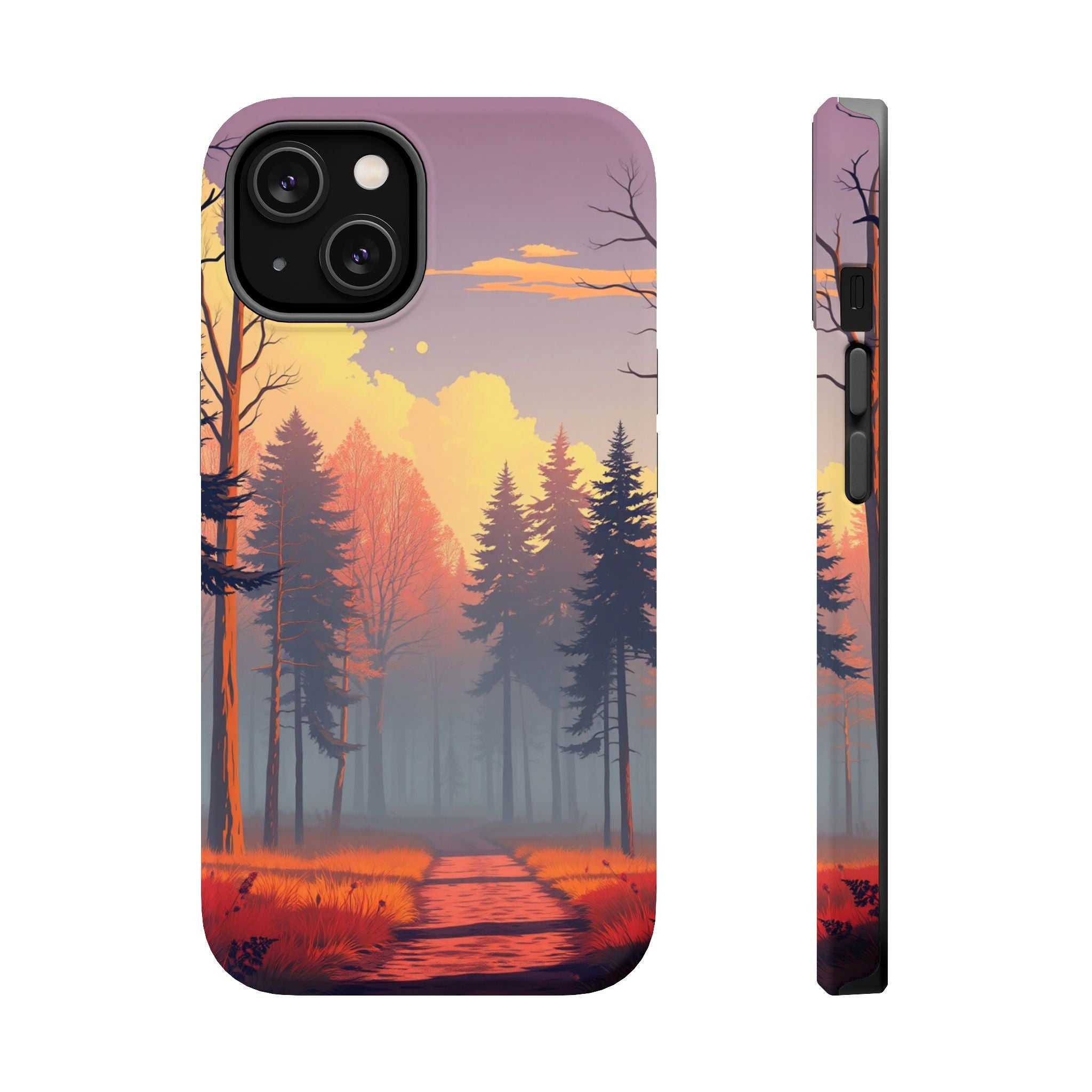 iPhone Vibrant Misty Forest Path Design Slim Everyday iPhone Designer · iPhone C