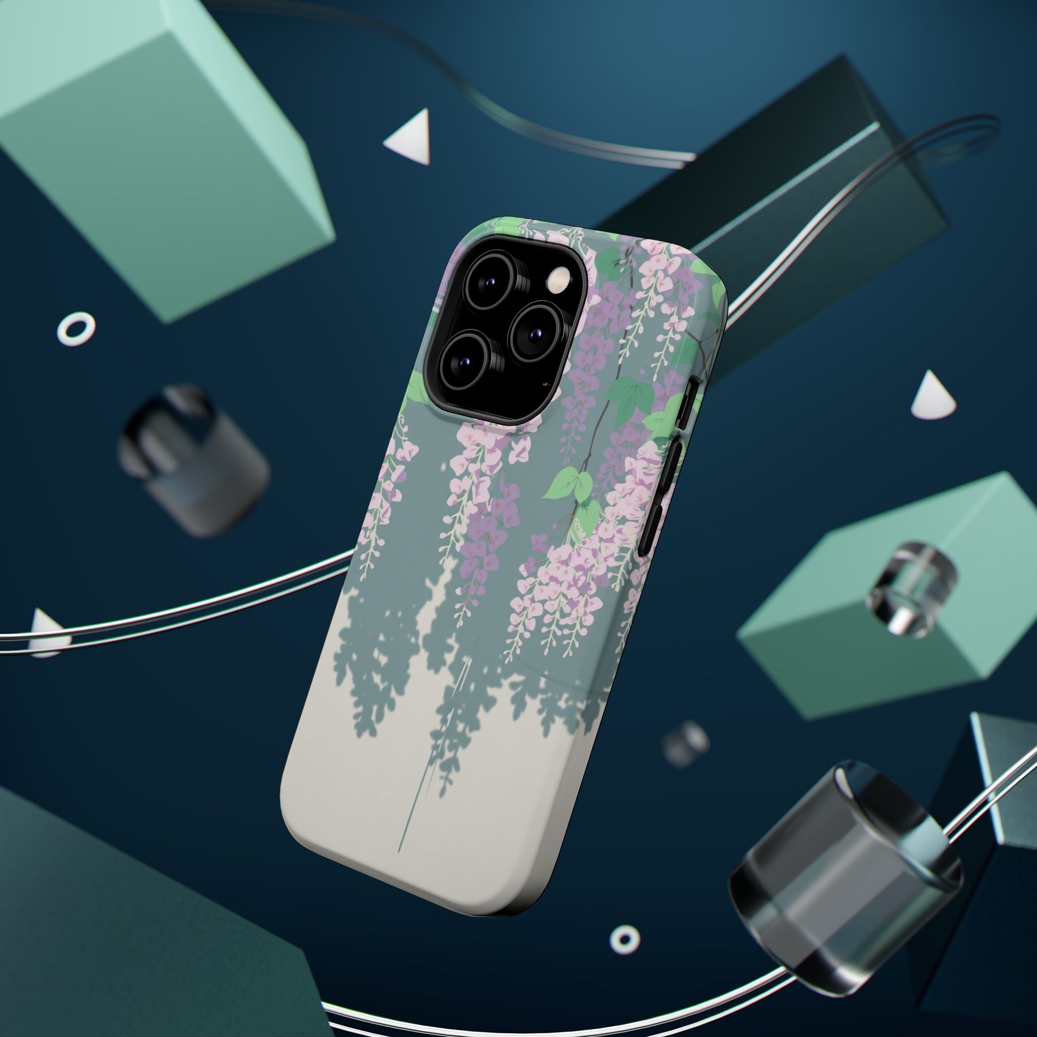 iPhone Dreamy Wisteria Cascade Design Slim Everyday Designer Case · iPhone Case