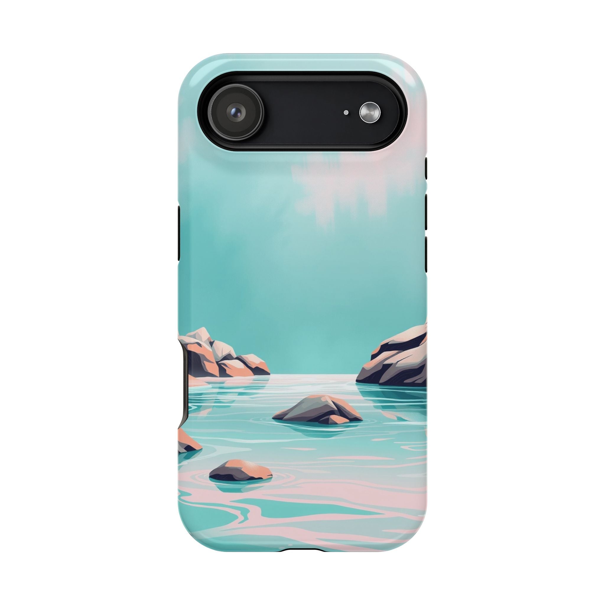 iPhone Vibrant Tidal Pool Design Bold Modern Everyday Snap Case · iPhone Case