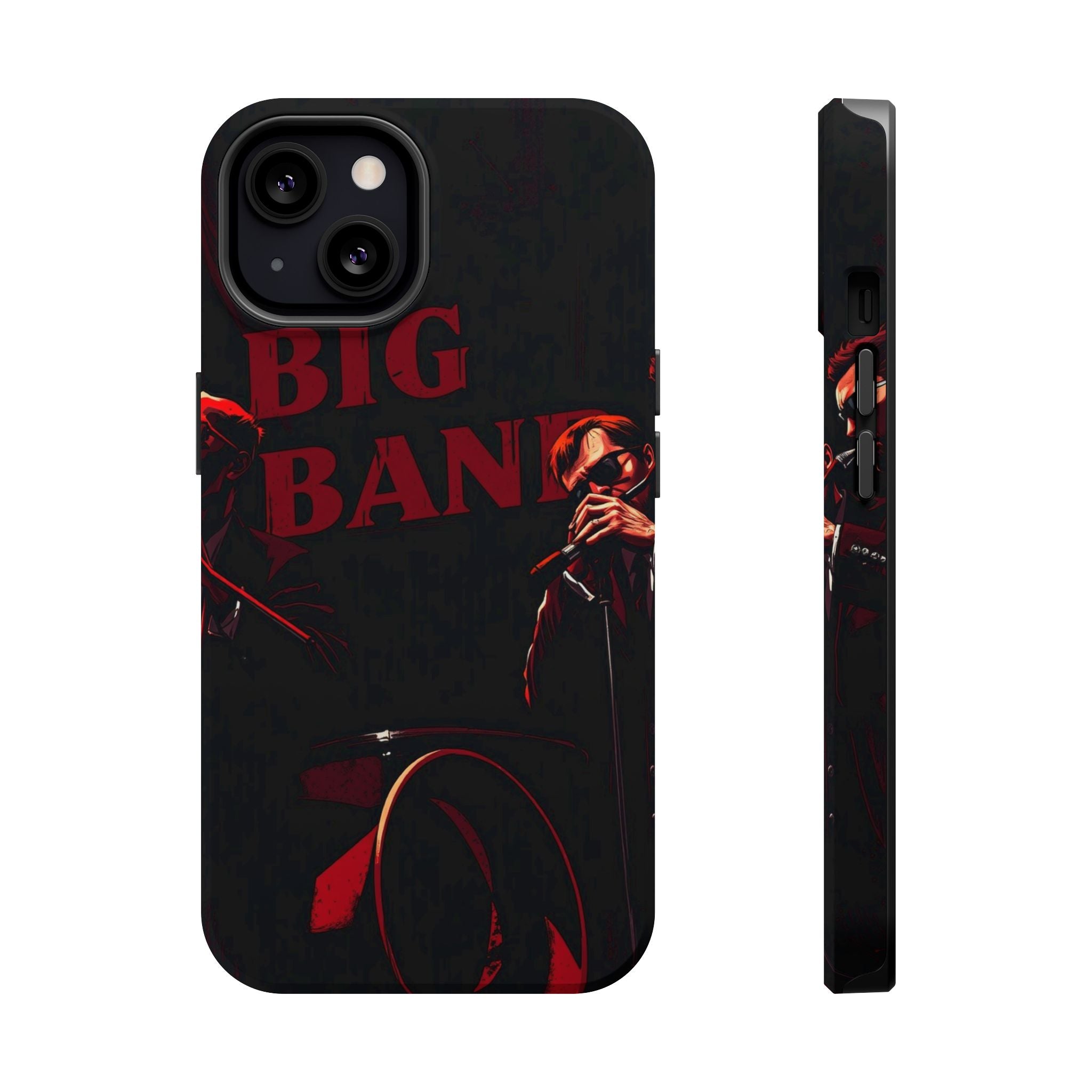 iPhone Black And Crimson Big Band Era Slim Everyday Designer Case · iPhone Case