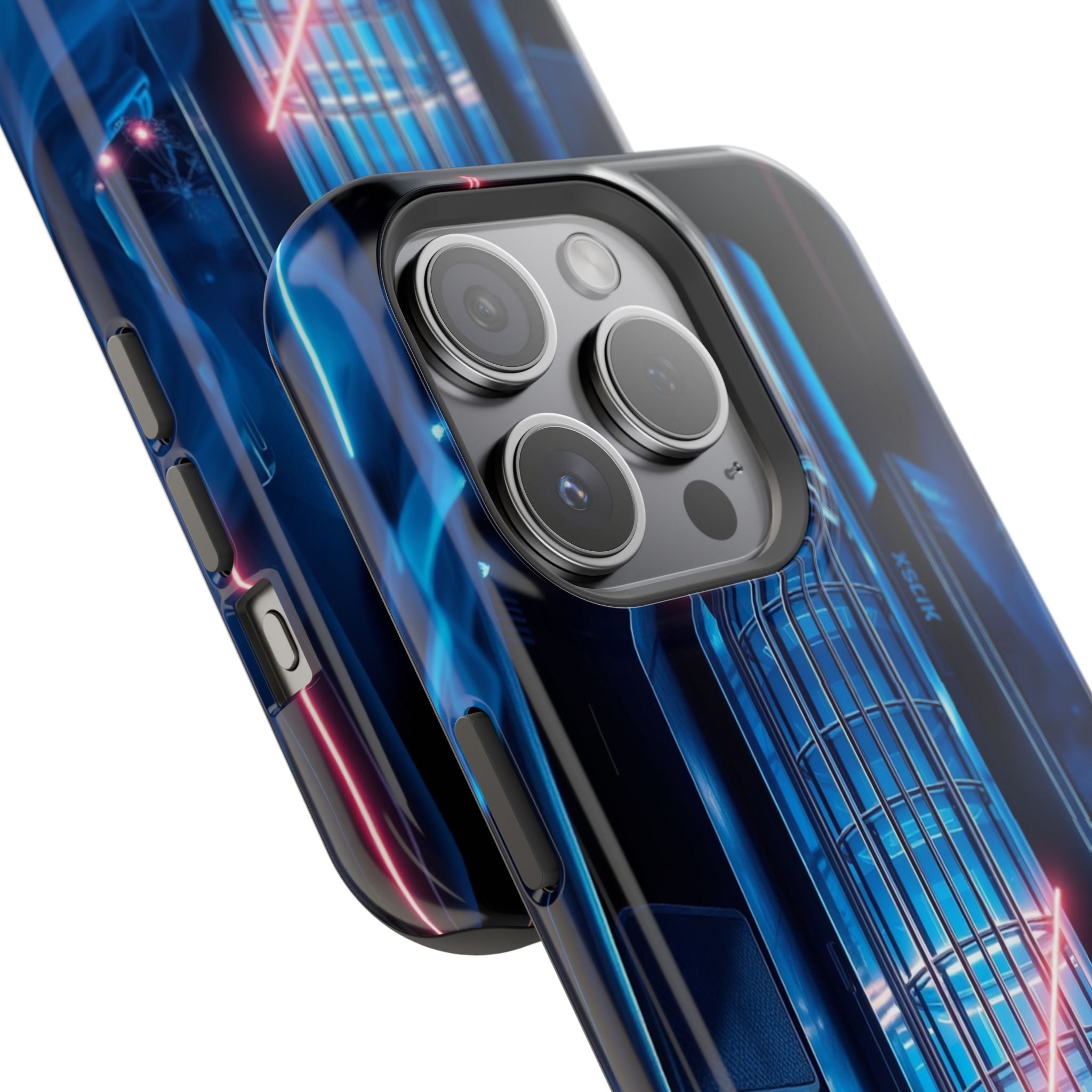 iPhone Midnight Blue And Silver Bauhaus Composition Slim Snap Case · iPhone Case