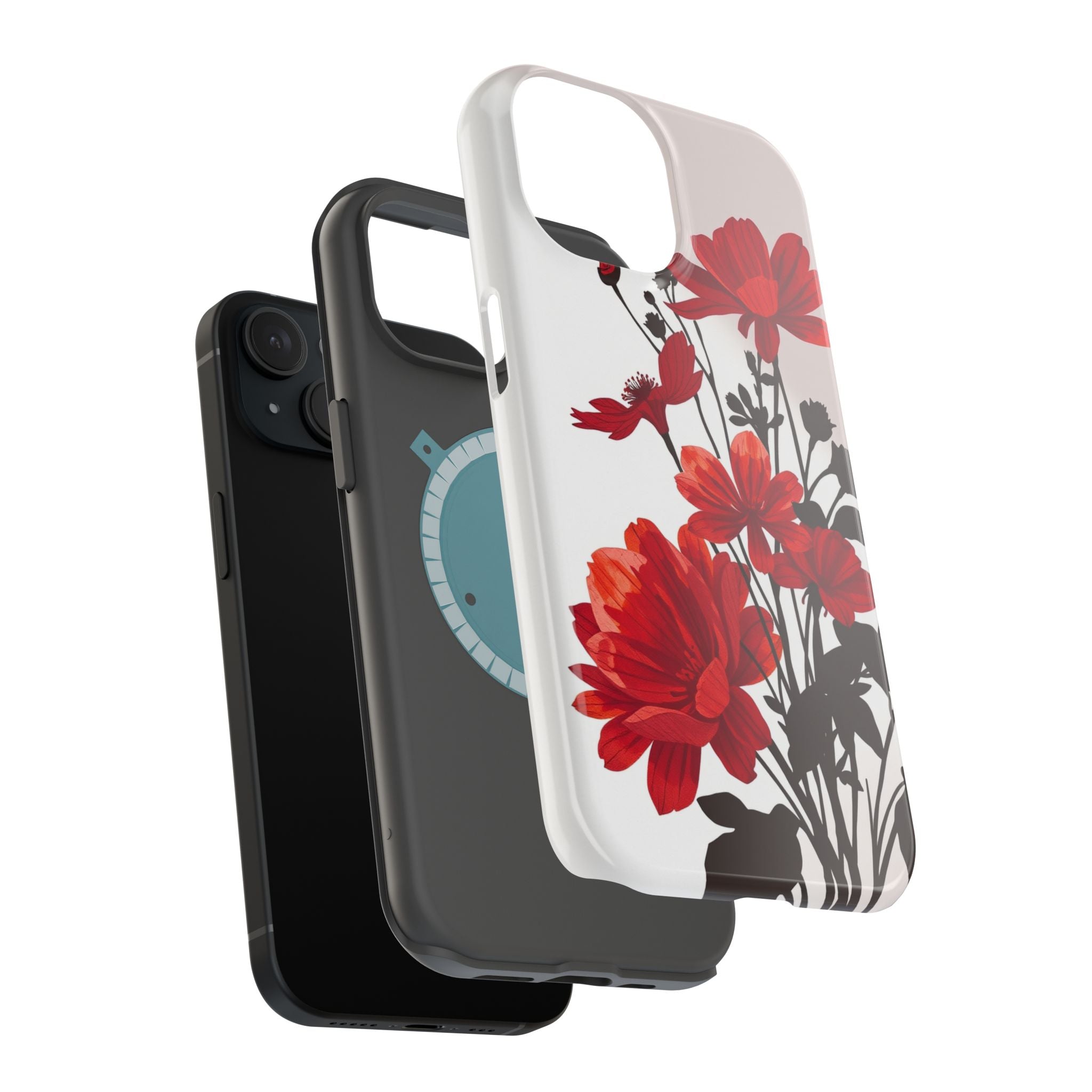 iPhone Floral Silhouette Cinematic Art Slim Snap Case · iPhone Case