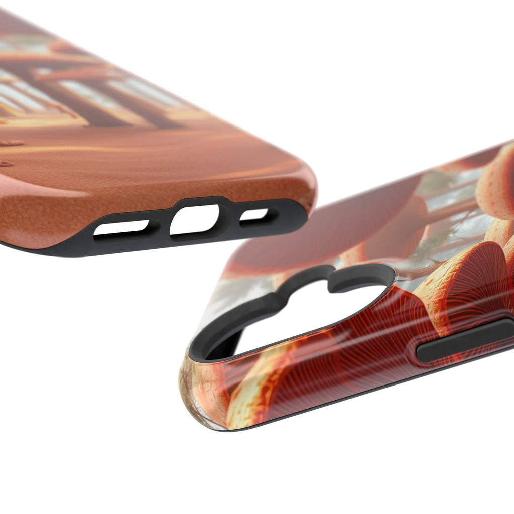 iPhone Mushroom Forest 3D Digital Bold Modern Everyday Snap Case · iPhone Case