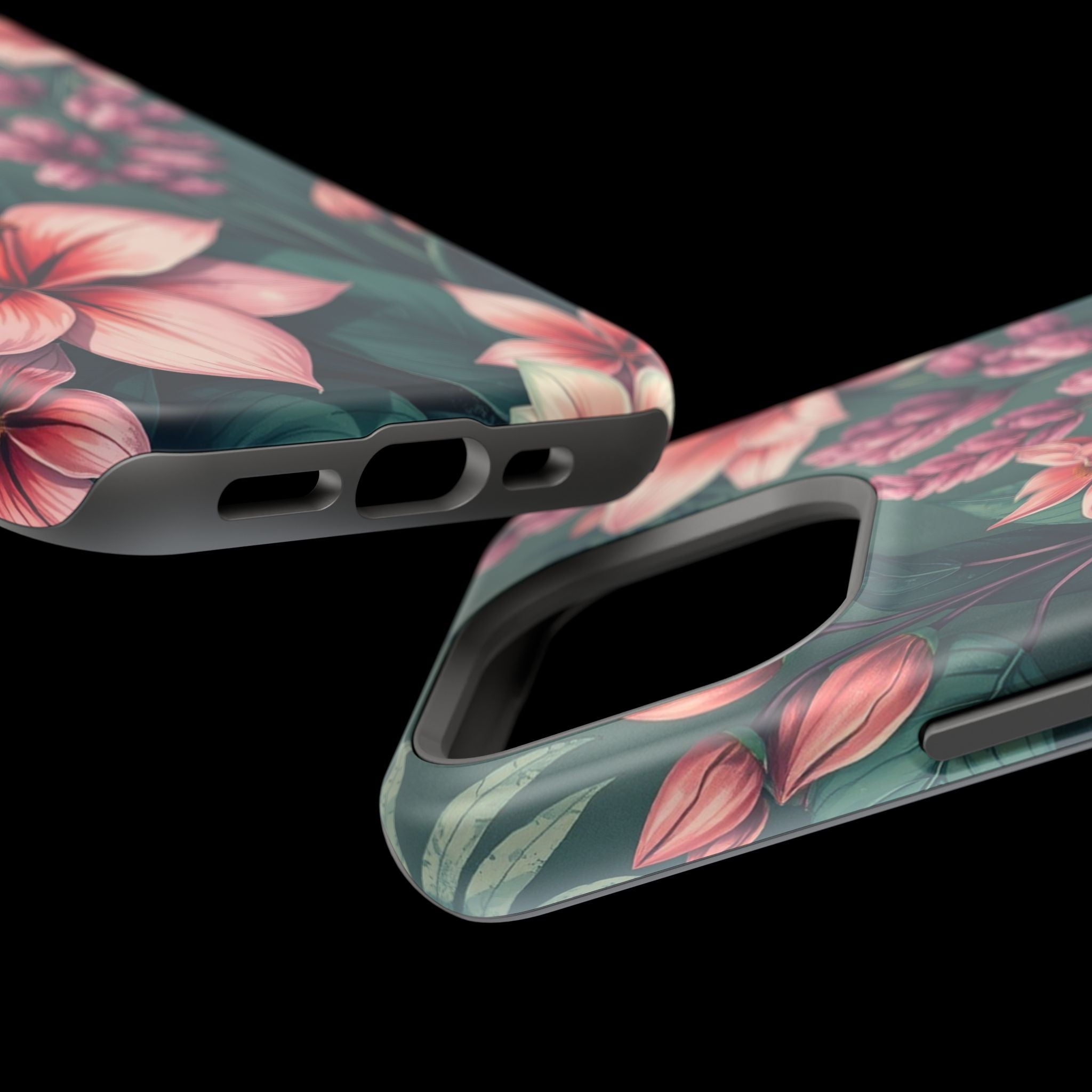 iPhone Mint And Blush Jungle Floral Slim Everyday Designer Case · iPhone Case