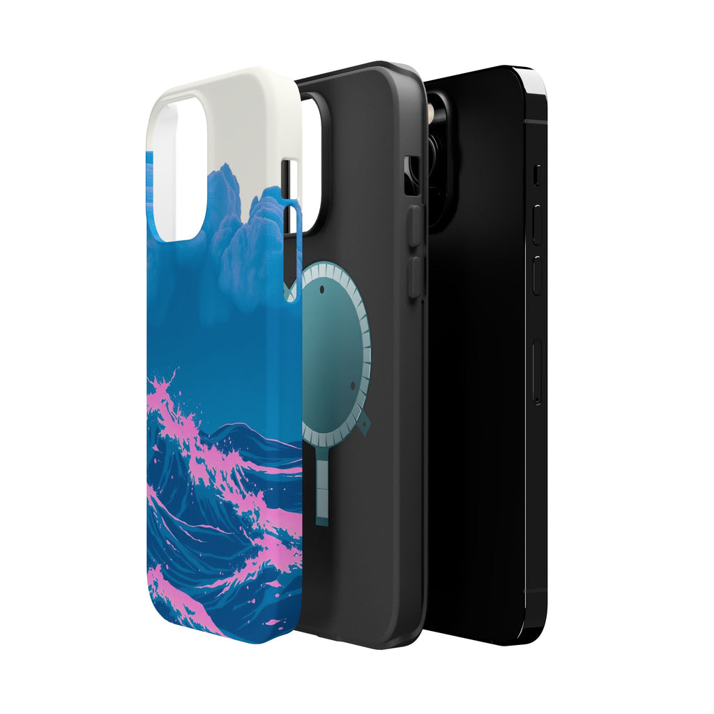 iPhone Storm at Sea Risograph Print Slim Everyday Designer Case · iPhone Case