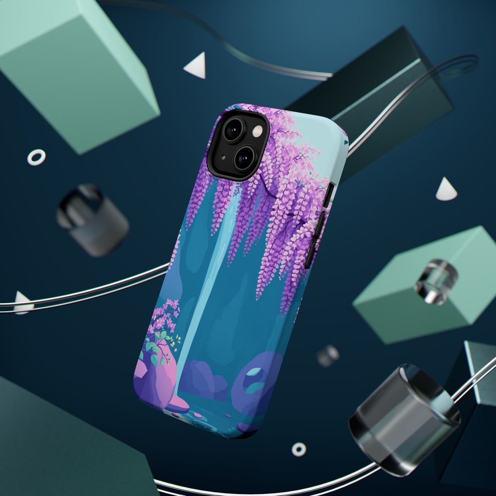 iPhone Wisteria Cascade Pastel Kawaii Slim Everyday Designer Case · iPhone Case