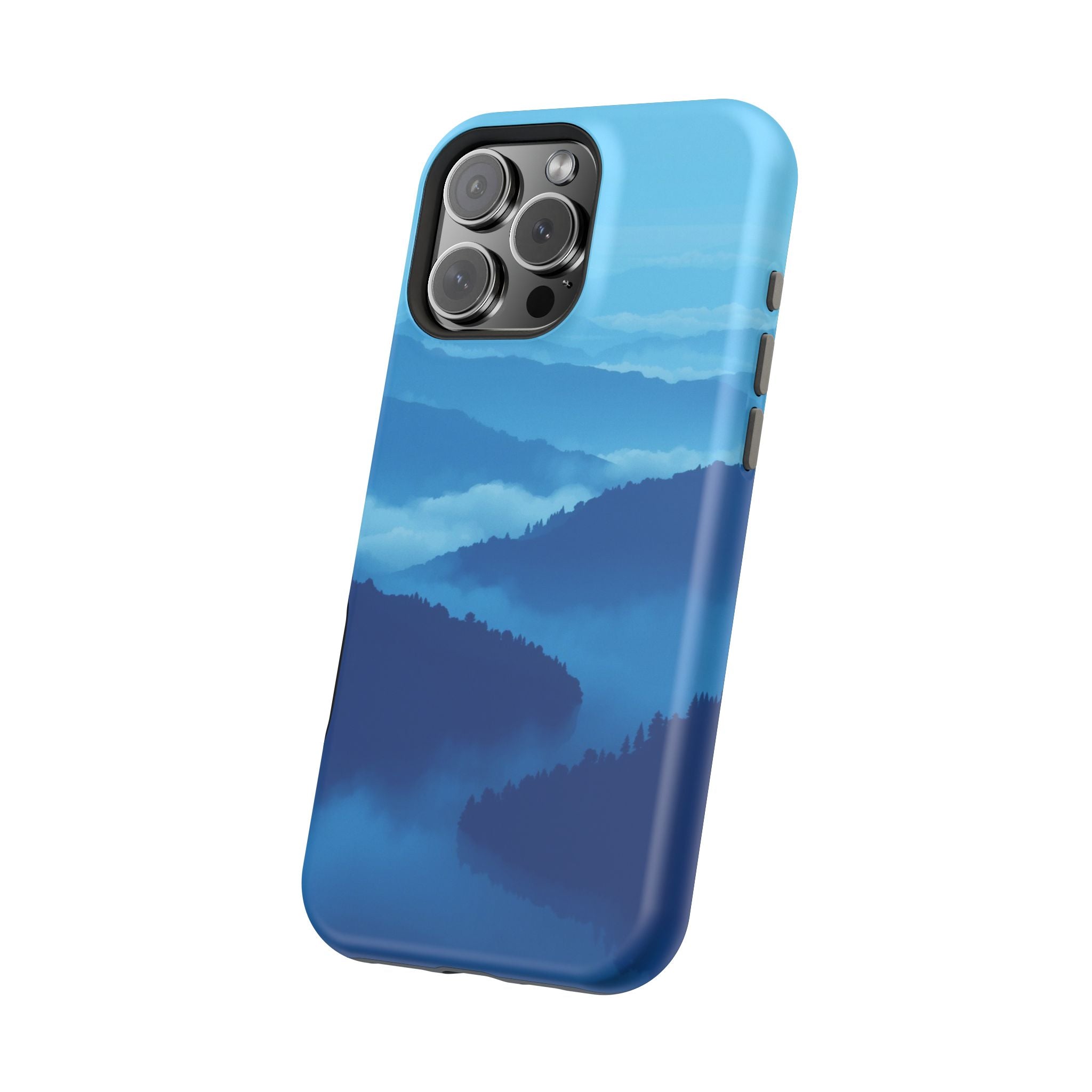 iPhone Fog Rolling Over Hills Pixel Art -Bit Slim iPhone Everyday · iPhone Case
