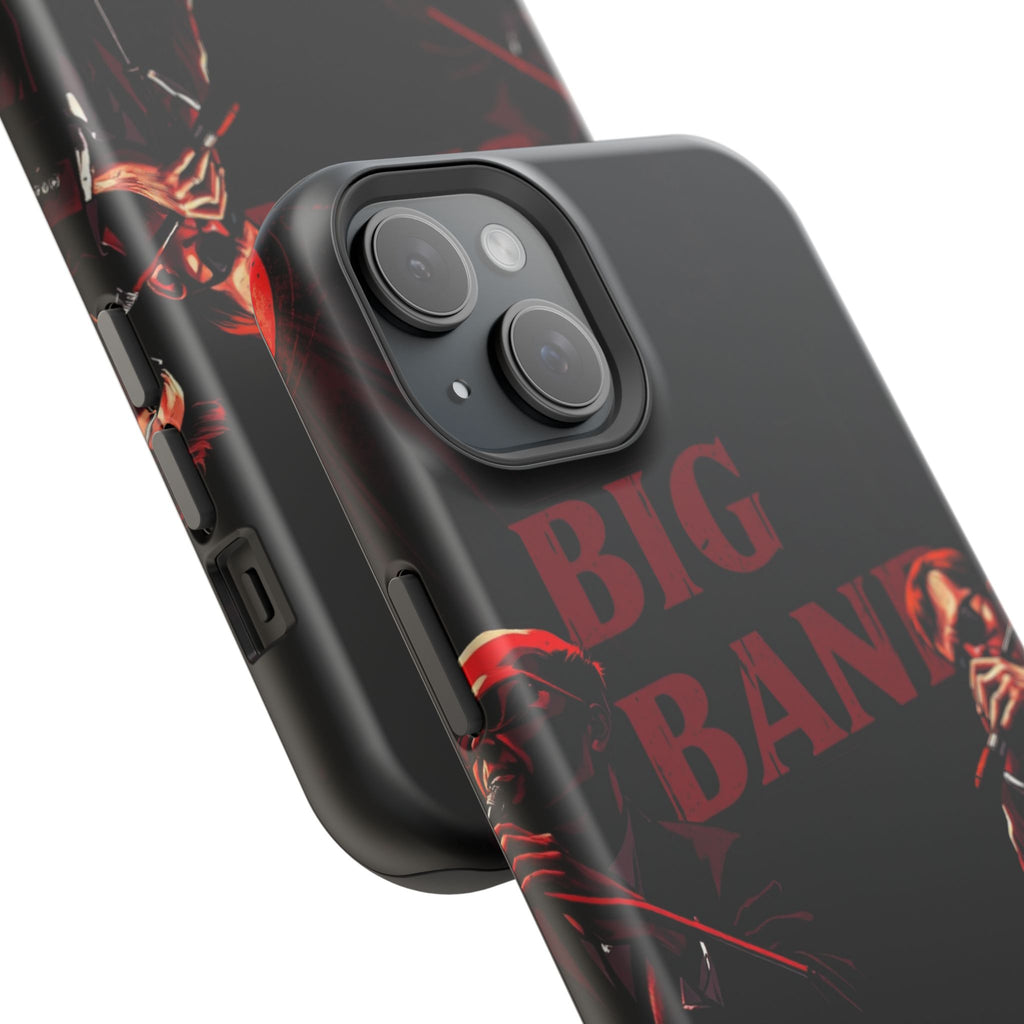 iPhone Black And Crimson Big Band Era Slim Everyday Designer Case · iPhone Case