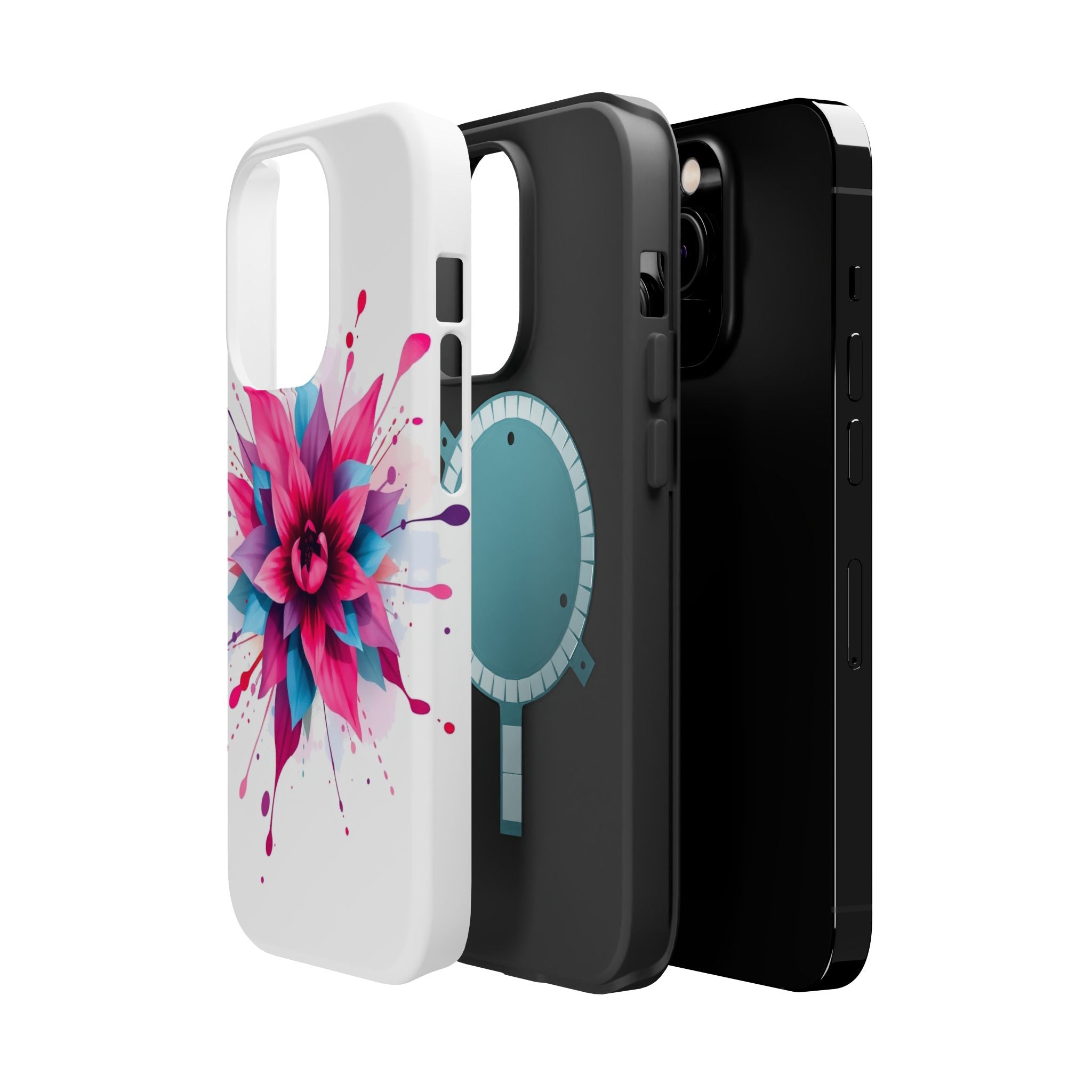 iPhone Floral Watercolor Splash Electric Art Slim iPhone Everyday · iPhone Case