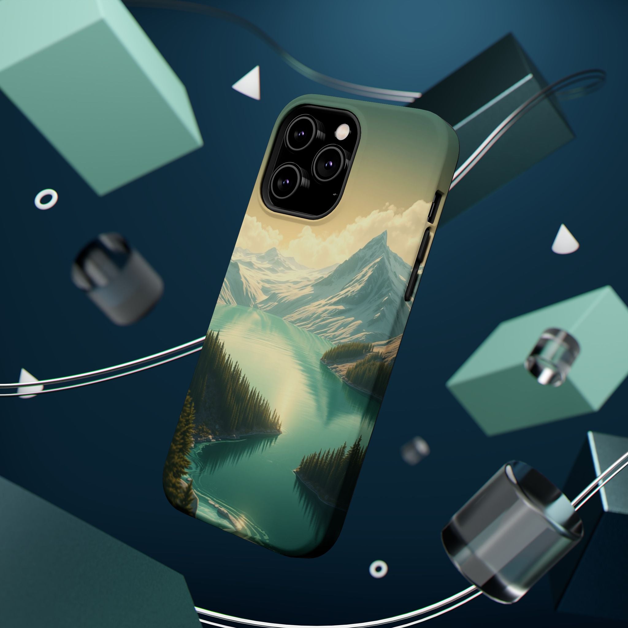 iPhone Glacier Lake Bold Art Slim Everyday Designer Case · iPhone Case
