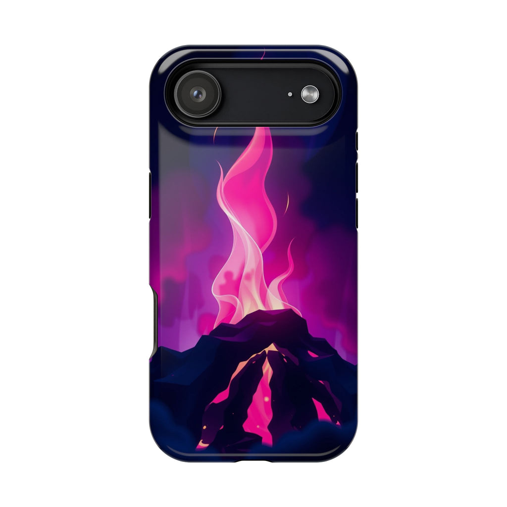 iPhone Cyan And Magenta Wildfire Glow Slim Everyday Designer Case · iPhone Case