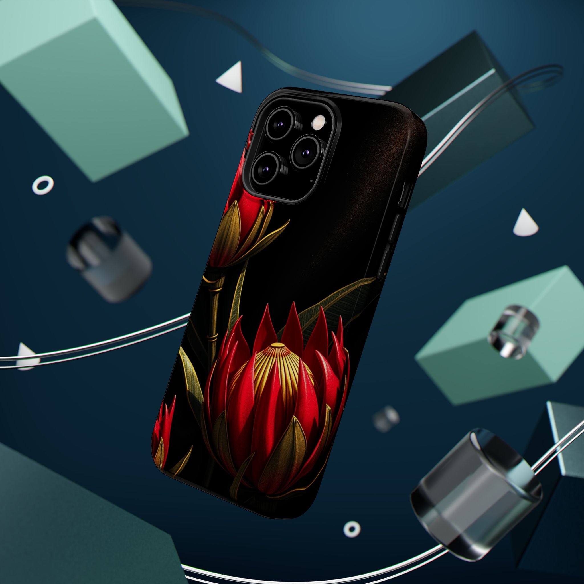 iPhone Protea Bold Gold Foil Luxury Slim Everyday Designer Case · iPhone Case