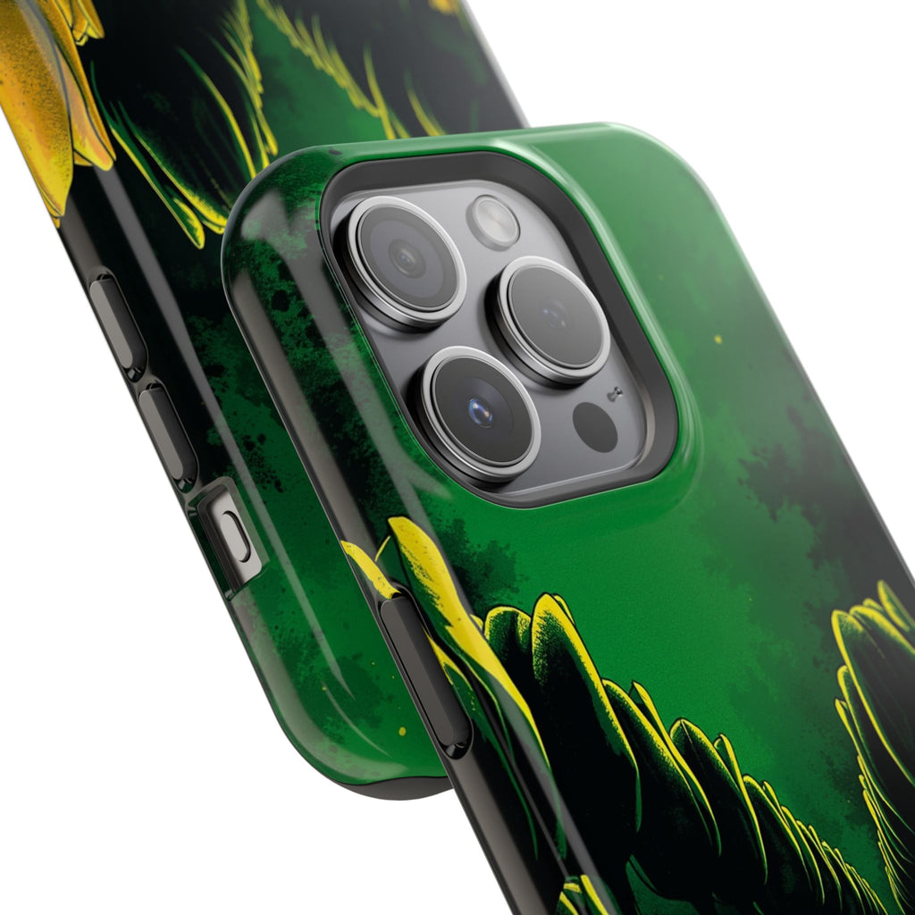 iPhone Tulip Row Emerald Green And Gold Slim Snap Case · iPhone Case
