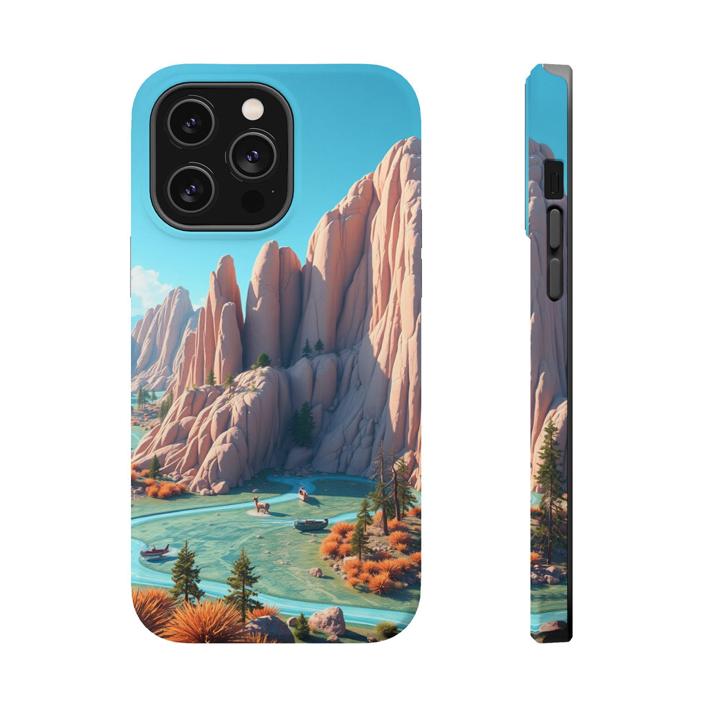 iPhone Pine Ridge Electric Art Slim Everyday Designer Case · iPhone Case