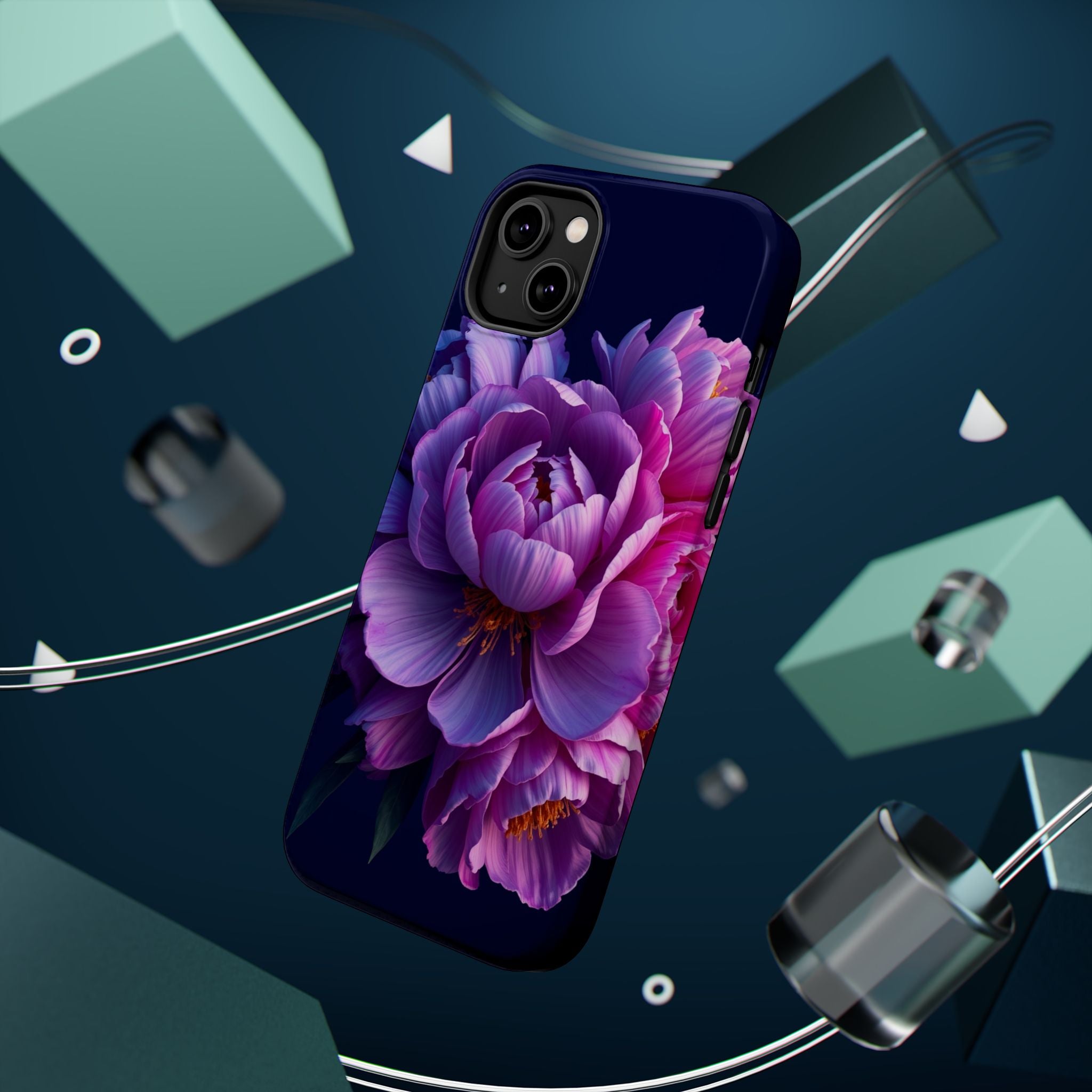iPhone Peony Bouquet 3D Digital Slim Everyday Designer Case · iPhone Case