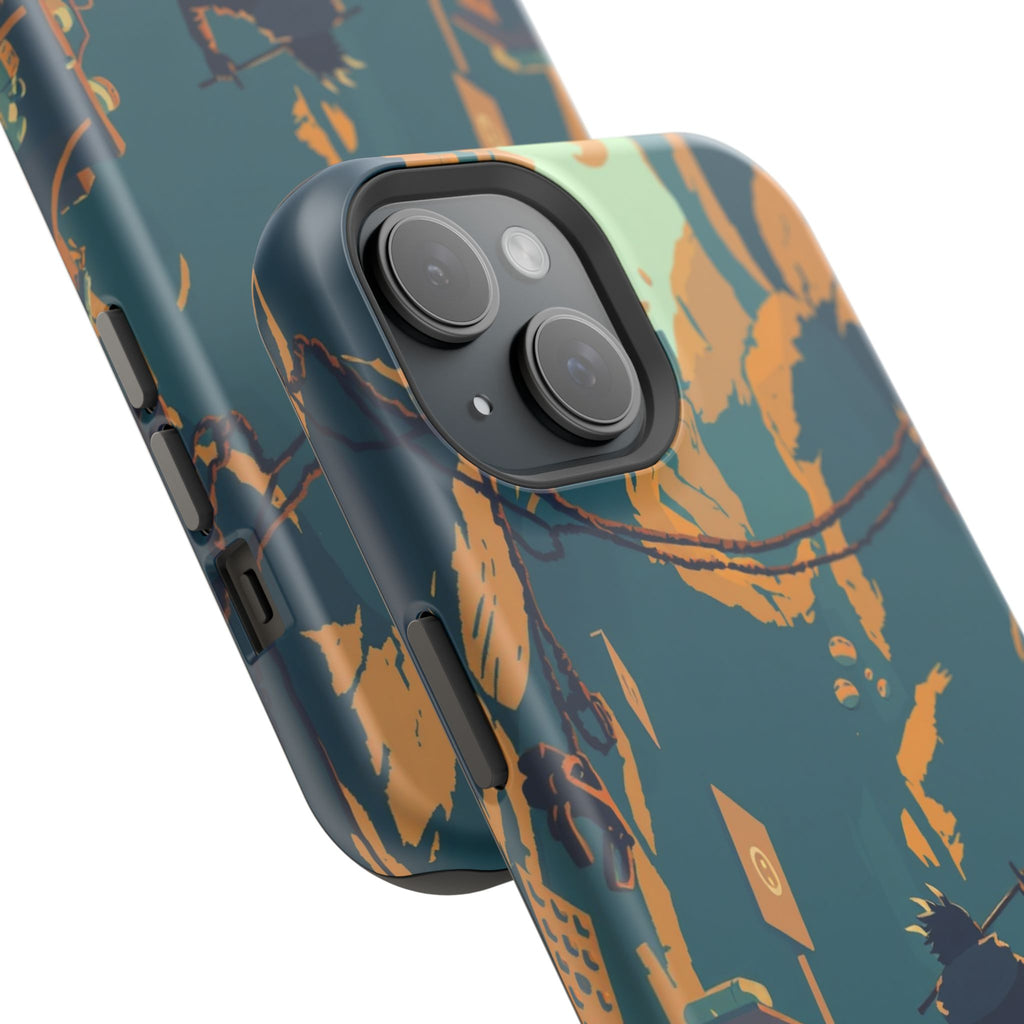 iPhone Mustard And Rust Unhinged in a Cute Way Soft Finish Everyday Case · iPhon