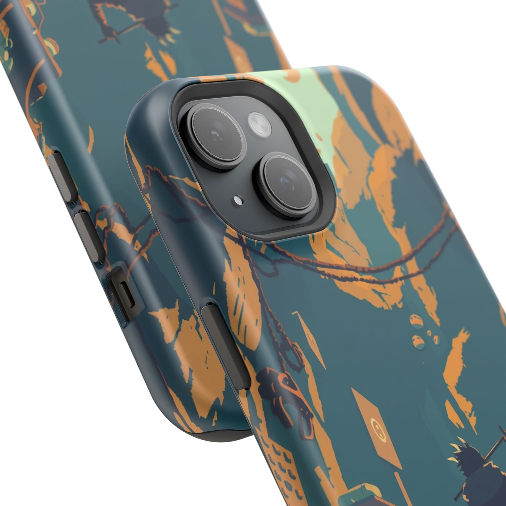 iPhone Mustard And Rust Unhinged in a Cute Way Soft Finish Everyday Case · iPhon
