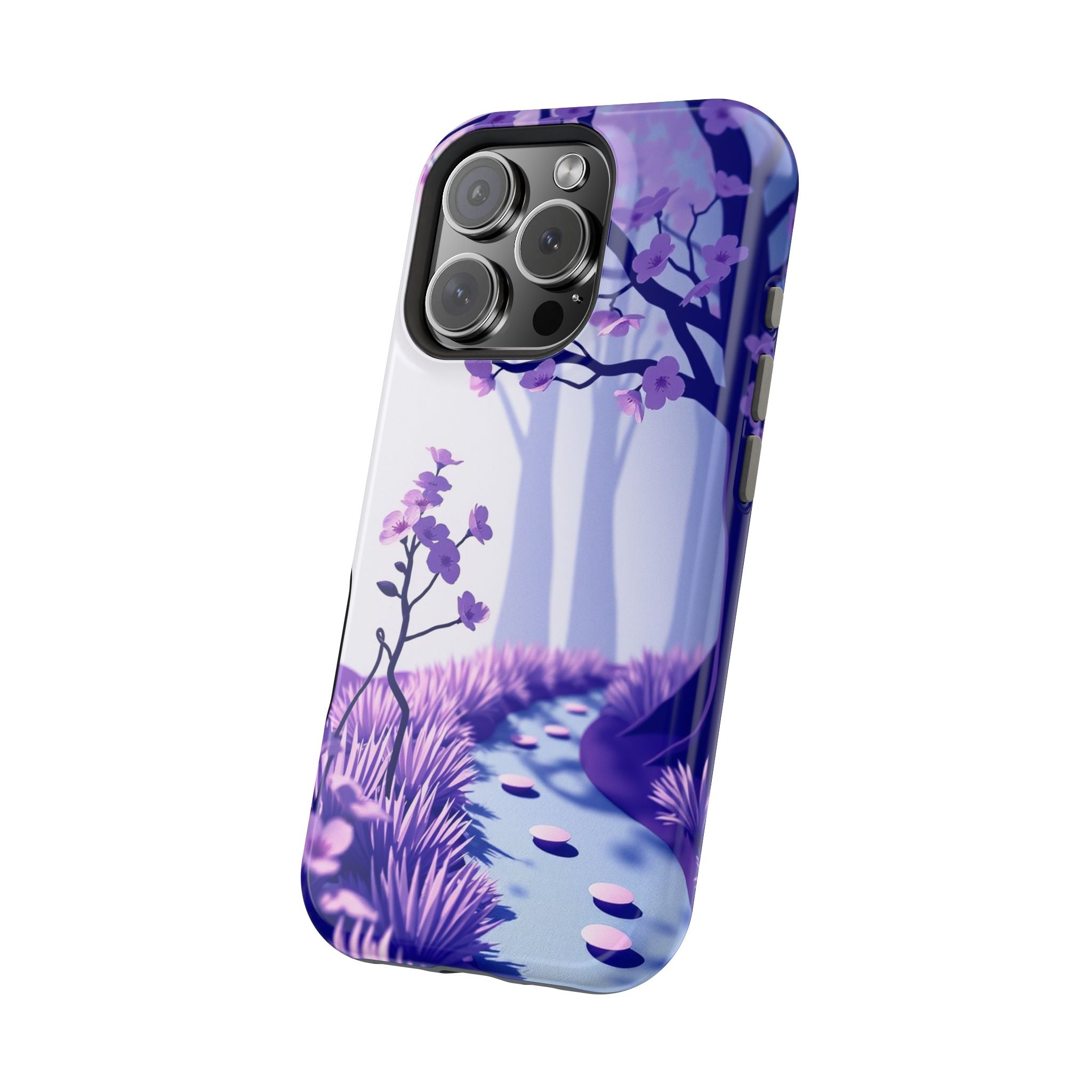 iPhone Blossom Trail Paper Cut Art Bold Modern Everyday Snap Case · iPhone Case