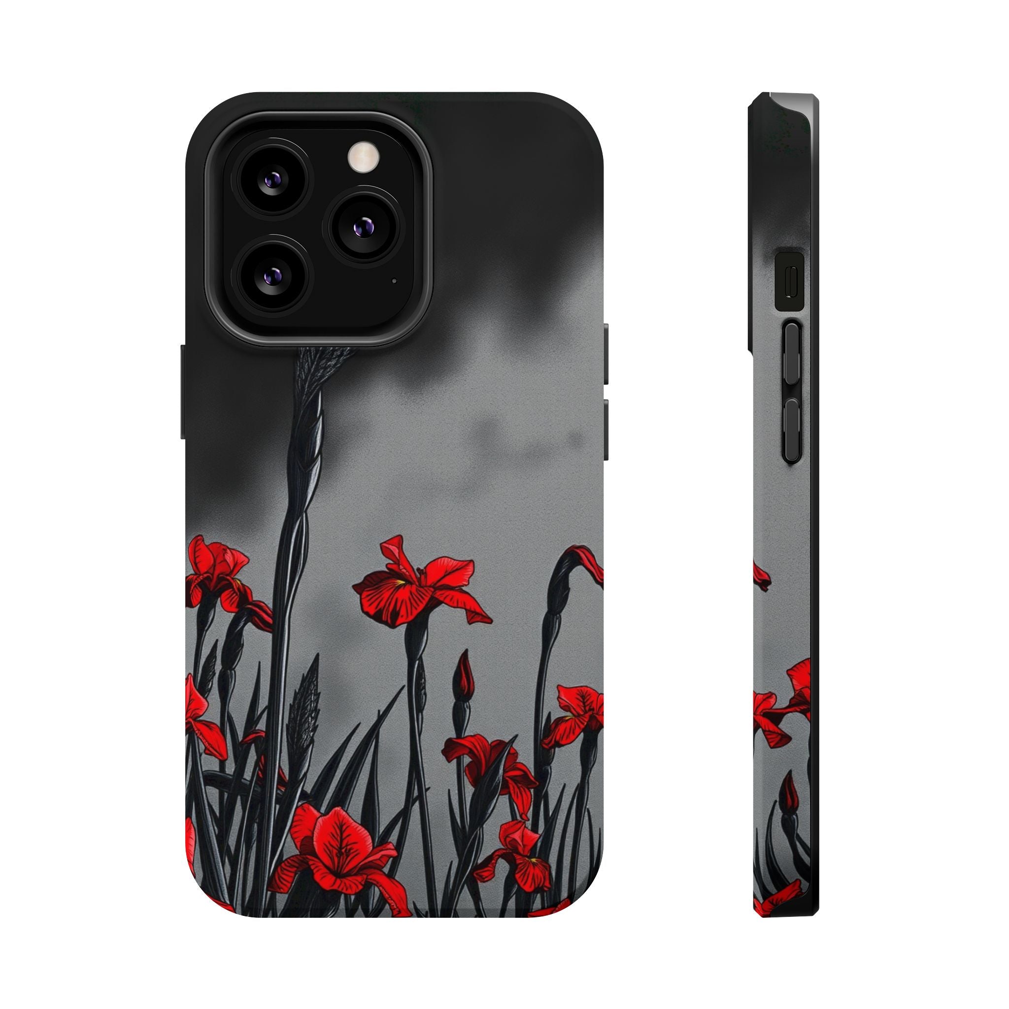 iPhone Iris Garden Cinematic Art Soft Finish Everyday Cas Slim Snap Case · iPhon