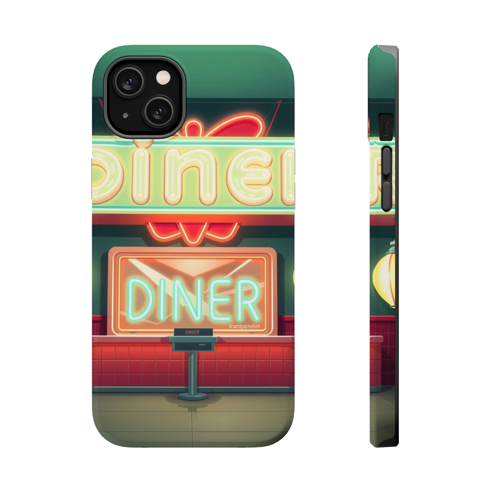 iPhone Neon Diner Sign Mystic Art Bold Modern Everyday Snap Case · iPhone Case