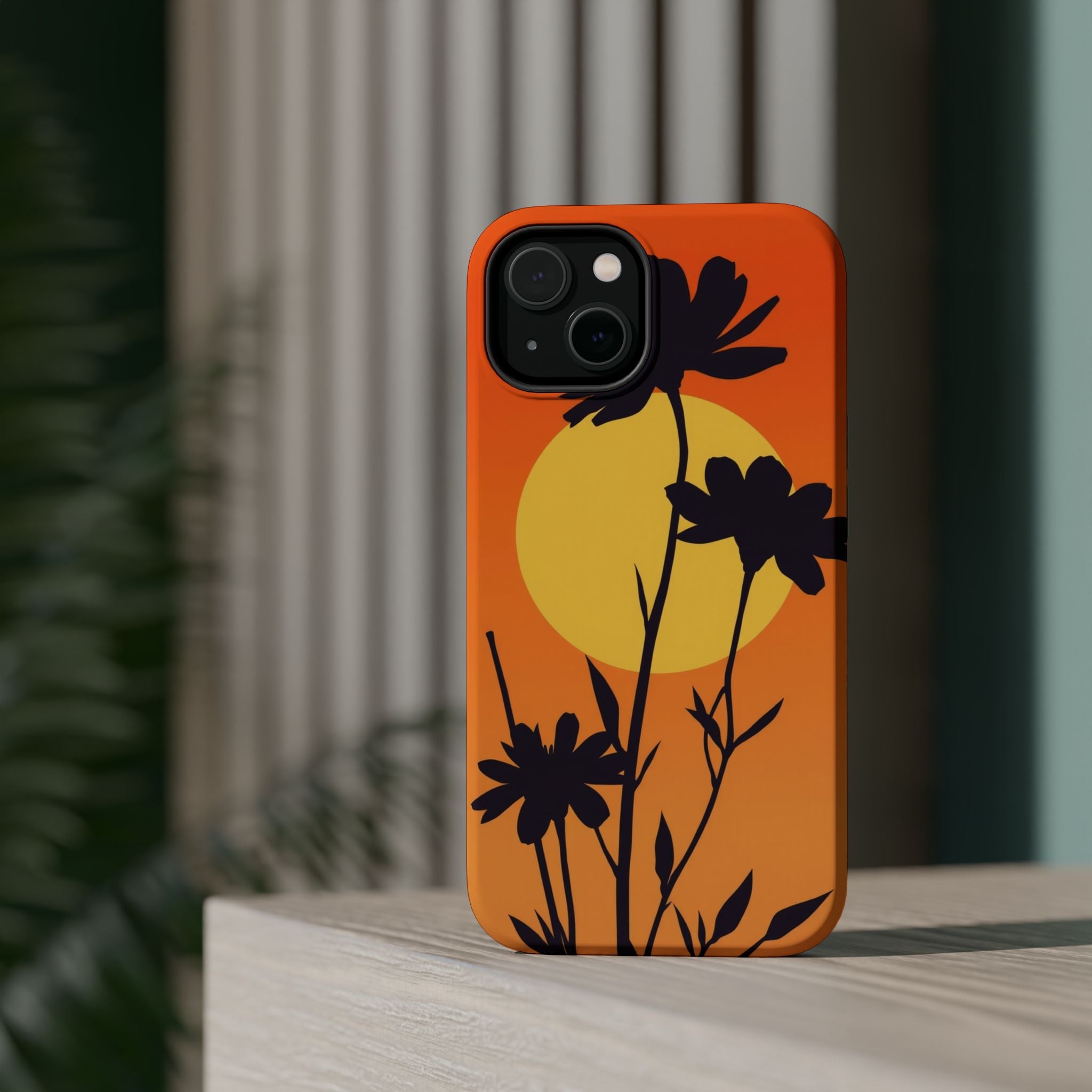 iPhone Vibrant Floral Silhouette Design Slim Everyday iPhone Designer · iPhone C