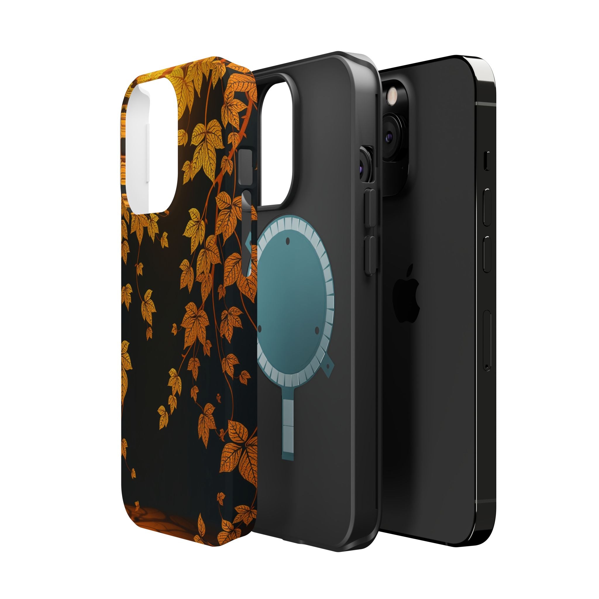 iPhone Mustard And Rust Art Nouveau Vine Slim Everyday iPhone 14 · iPhone Case