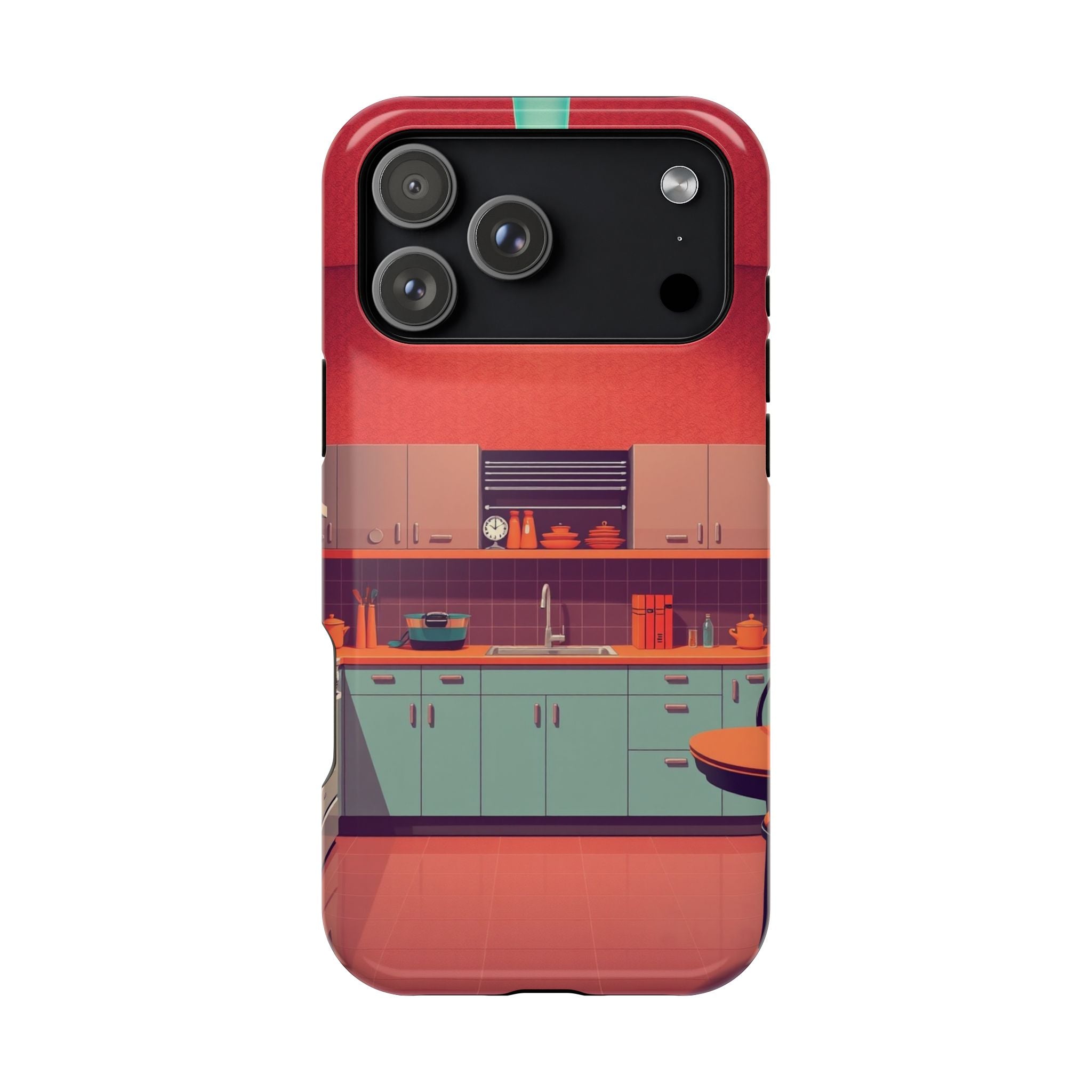 iPhone Earthy 1950s Kitchen Design Bold Modern Everyday Snap Case · iPhone Case