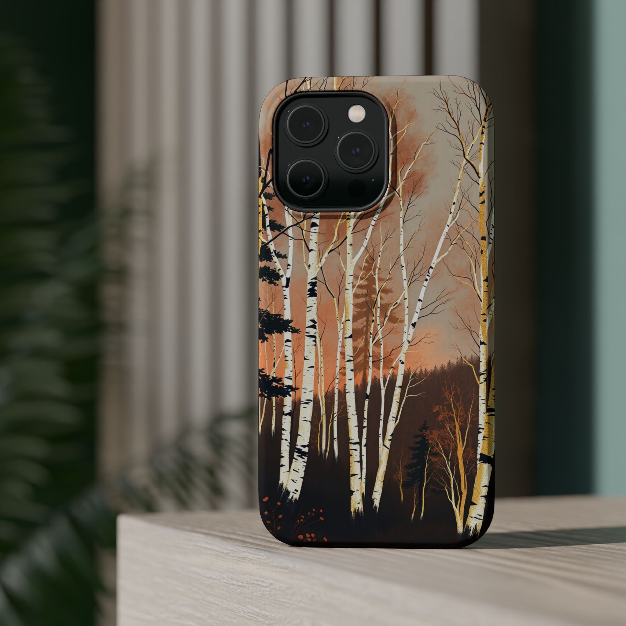 iPhone Birch Grove Mystic Art 14 Bold Modern Everyday Snap Case · iPhone Case