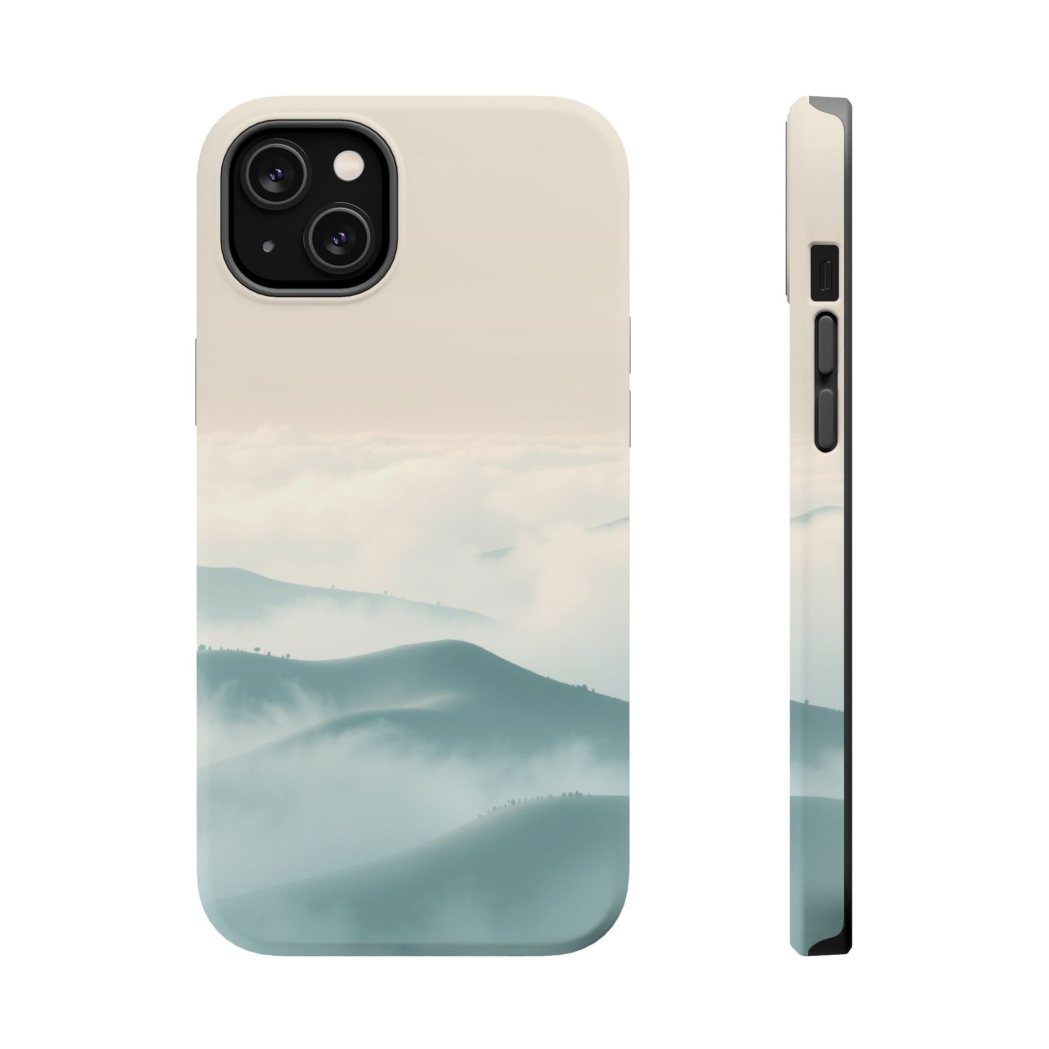 iPhone Fog Rolling Over Hills Abstract Geometric Clean iPhone Minimal · iPhone C