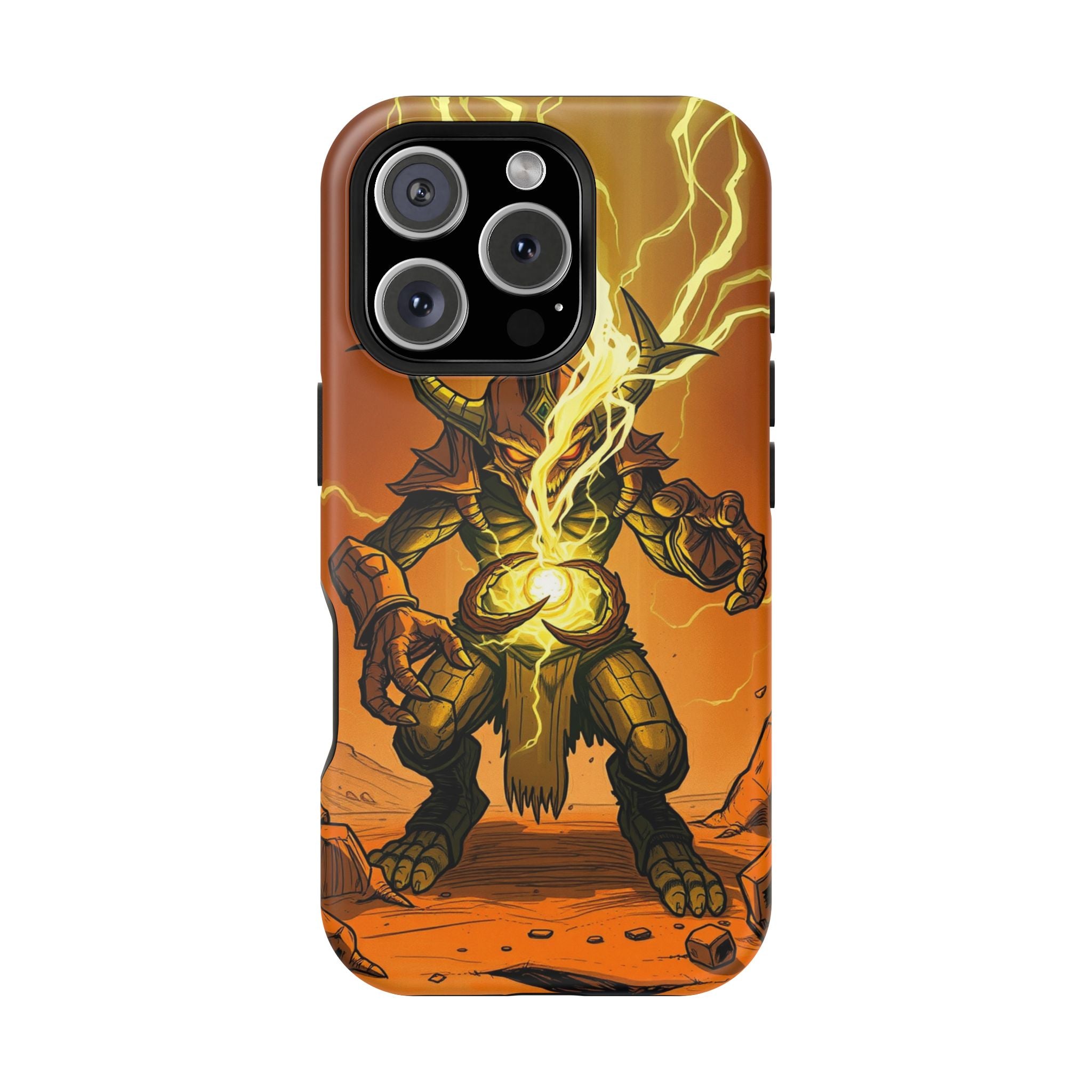 iPhone Burnt Orange And Sand Chaos Goblin Energy Clean Minimal Snap Case · iPhon
