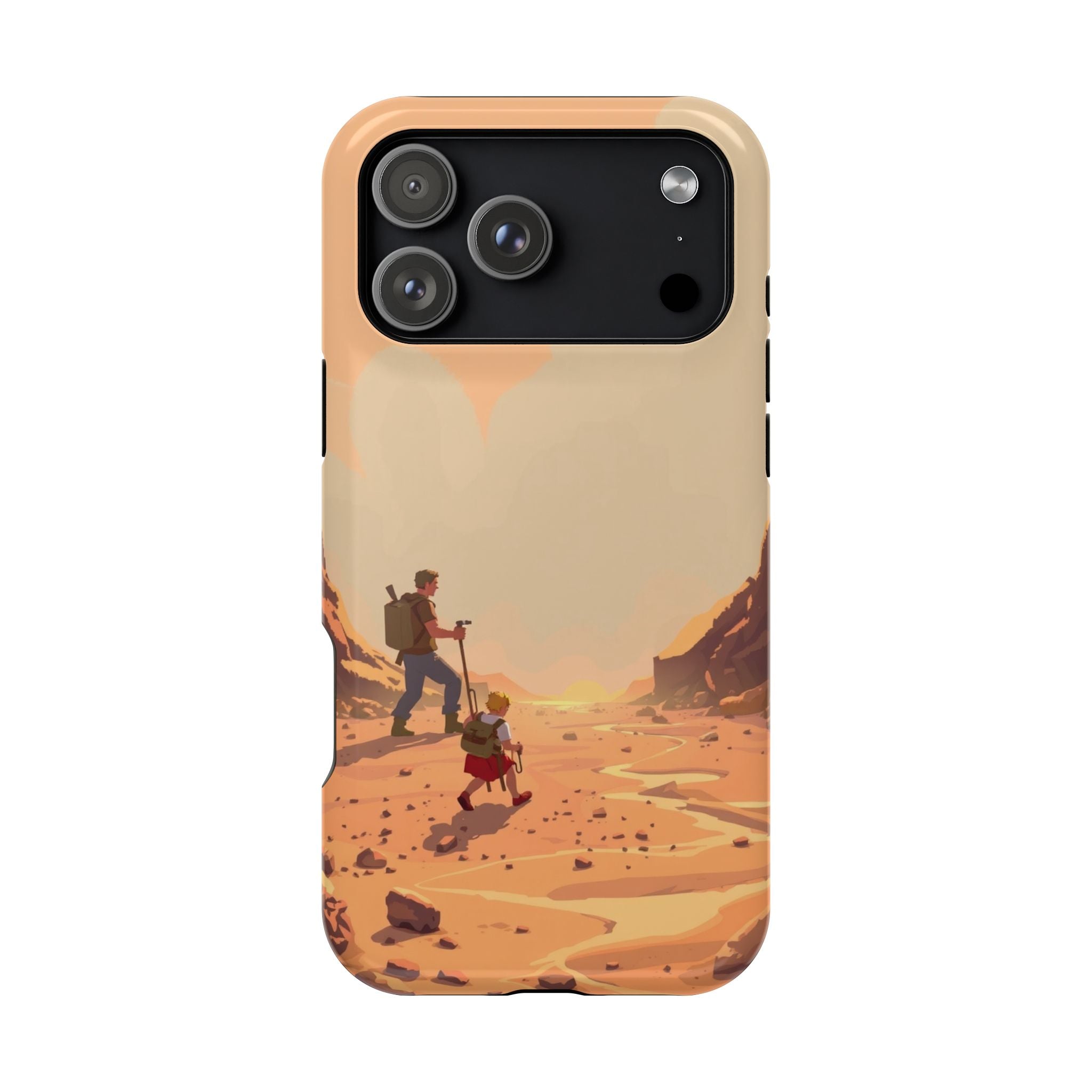 iPhone Burnt Orange And Sand Barely Surviving Slim Everyday Designer Case · iPho