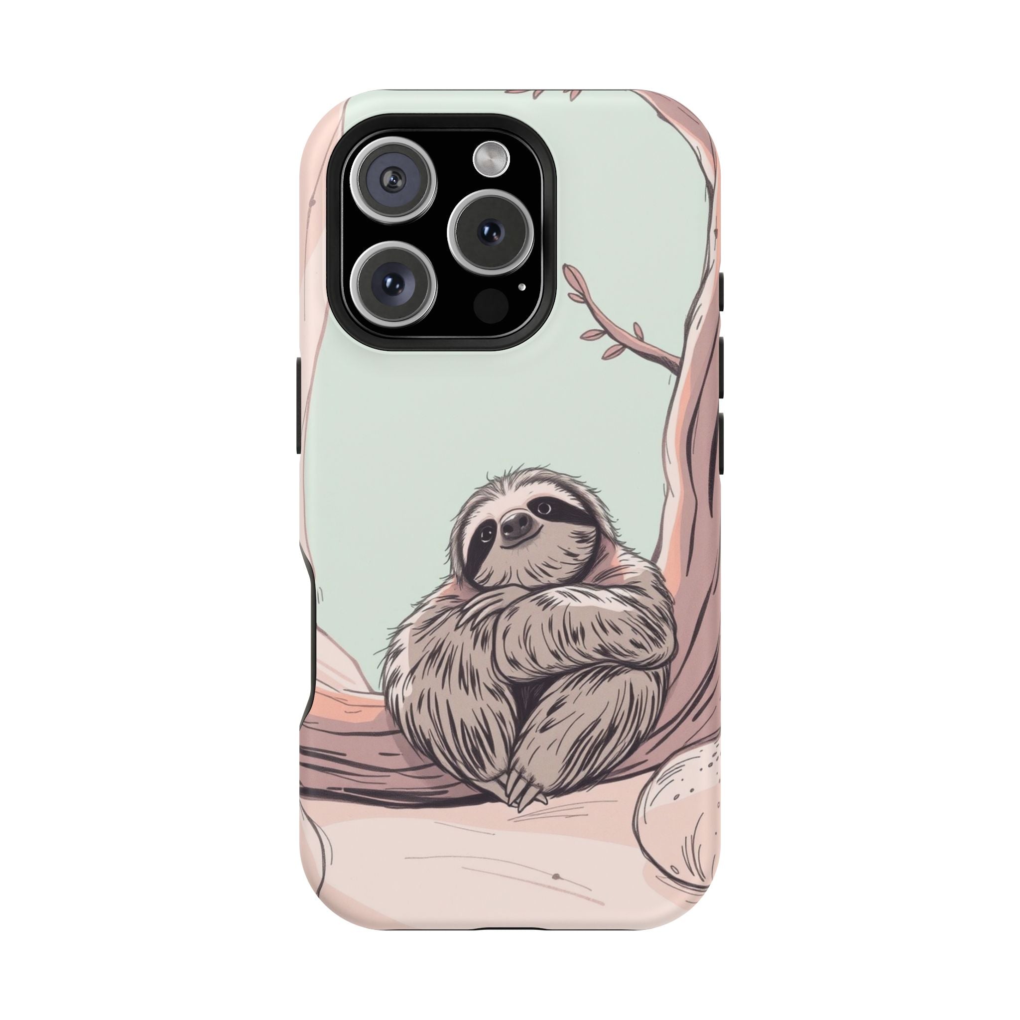 iPhone Cozy Sloth Mode Hand-Drawn Sketch Slim Everyday Designer Case · iPhone Ca