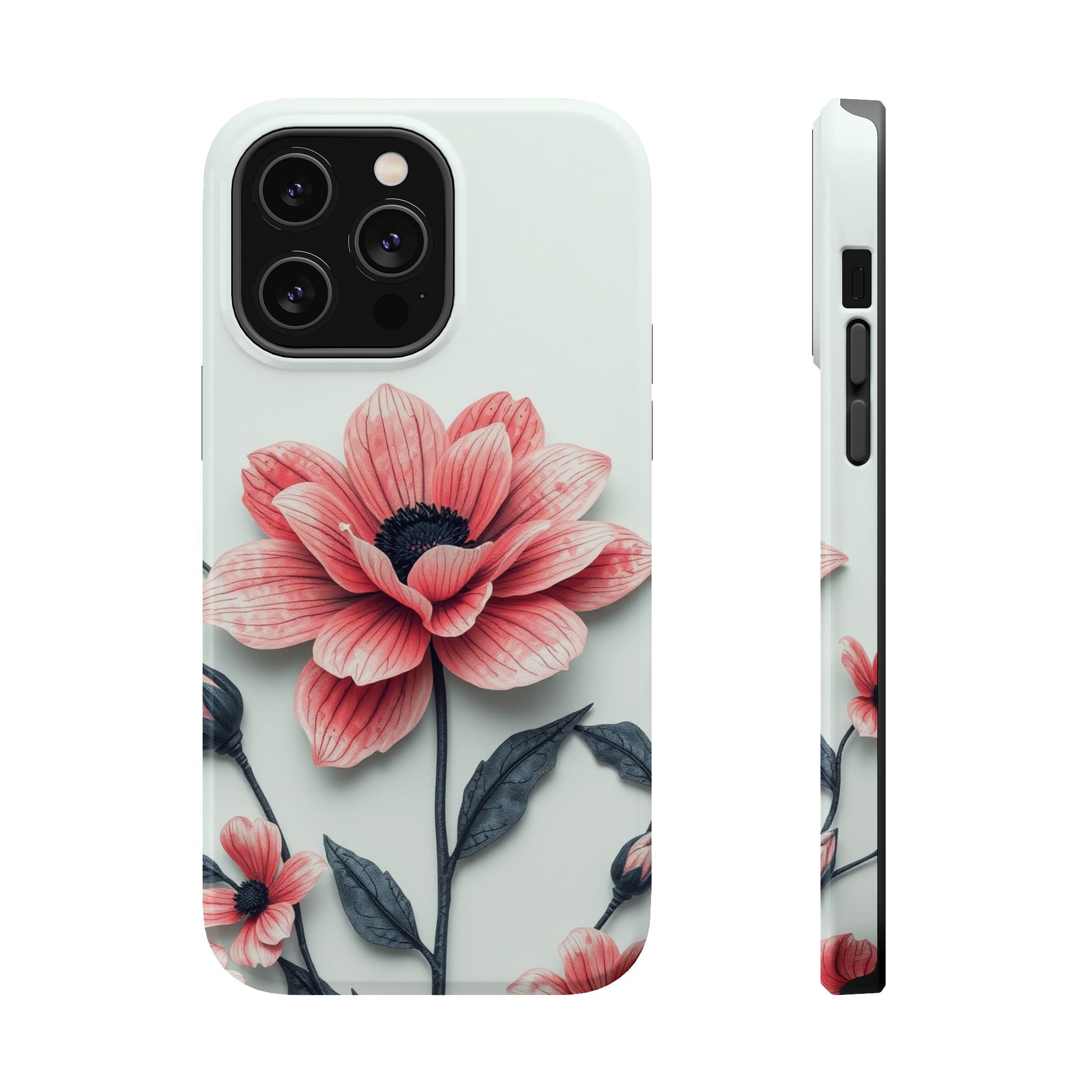 iPhone Dreamy Floral Ink Wash Design Slim Everyday iPhone 12 Designer · iPhone C