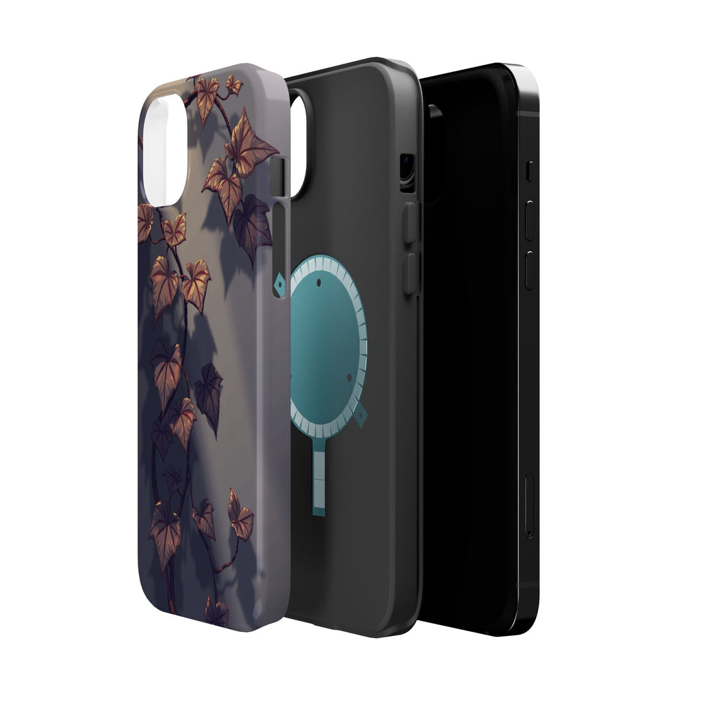 iPhone Charcoal And Copper Art Nouveau Vine Soft iPhone 13 Finish · iPhone Case