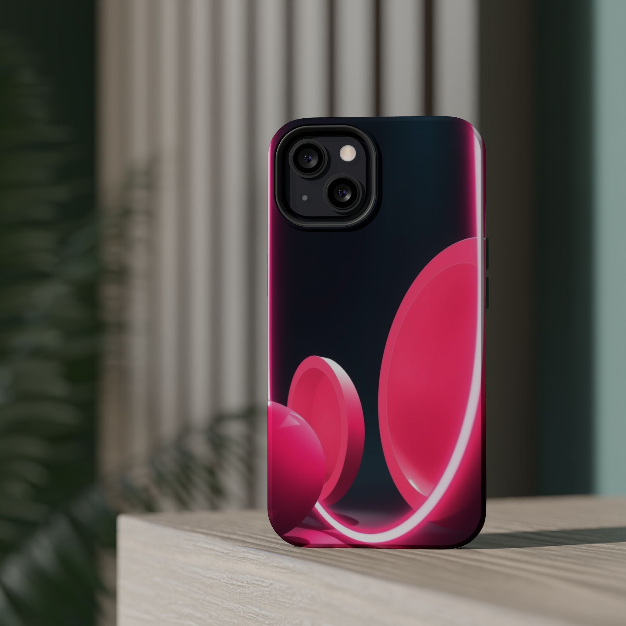 iPhone 1960s Mod Circles Neon Cyberpunk Slim Everyday Designer Case · iPhone Cas