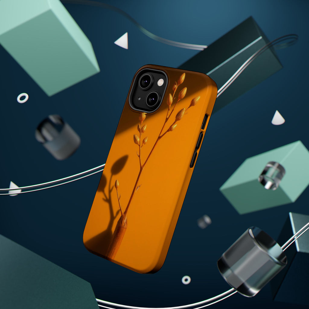 iPhone Mustard And Rust Minimalist Stem Slim Everyday iPhone Designer · iPhone C