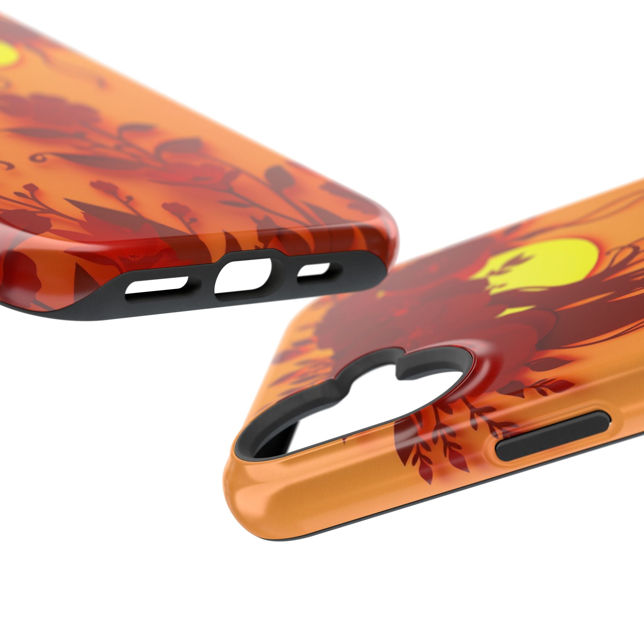 iPhone Sunset Amber And Peach Floral Crown Slim iPhone Everyday · iPhone Case