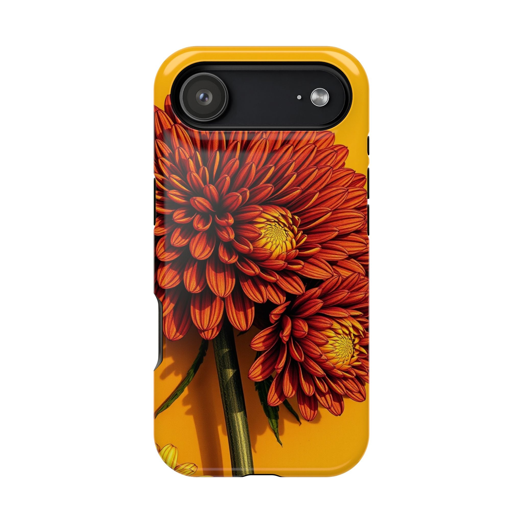 iPhone Mustard And Rust Ranunculus Stack Slim Everyday iPhone 14 · iPhone Case