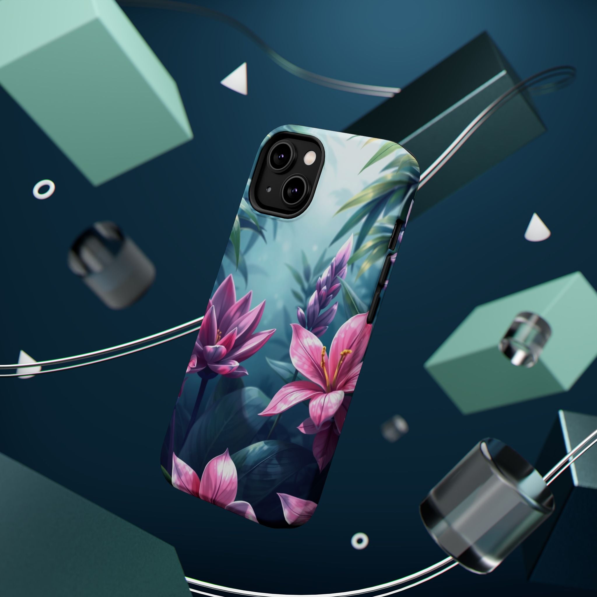 iPhone Indigo And Violet Jungle Floral Slim Everyday Designer Case · iPhone Case