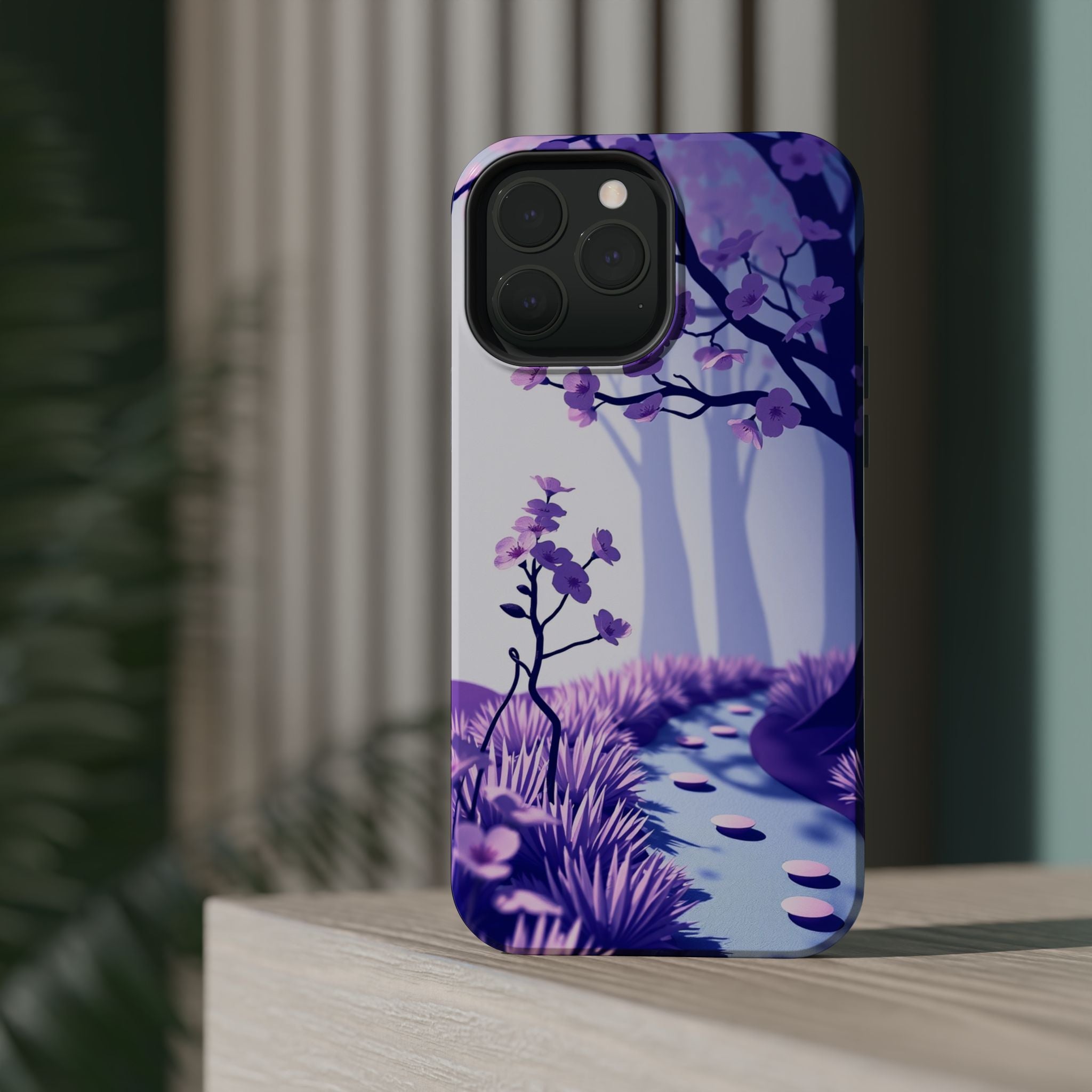 iPhone Blossom Trail Paper Cut Art Bold Modern Everyday Snap Case · iPhone Case